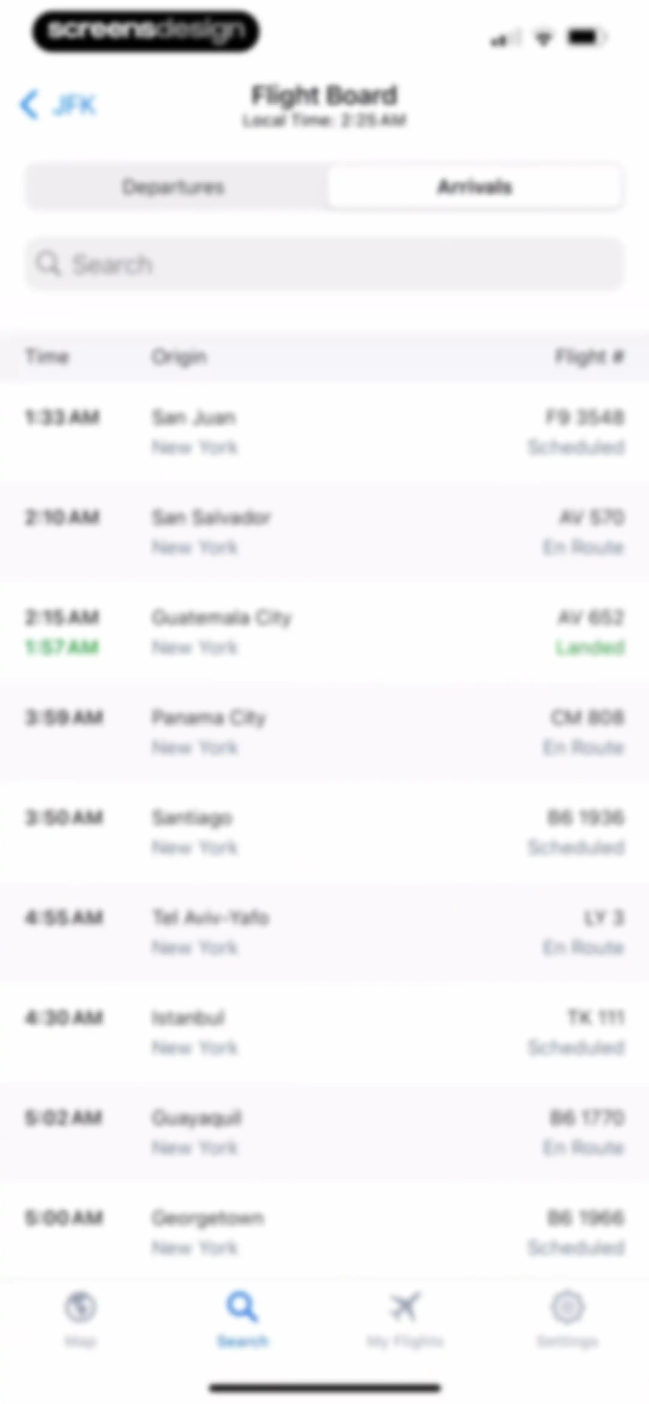 Flight Tracker + screen 49