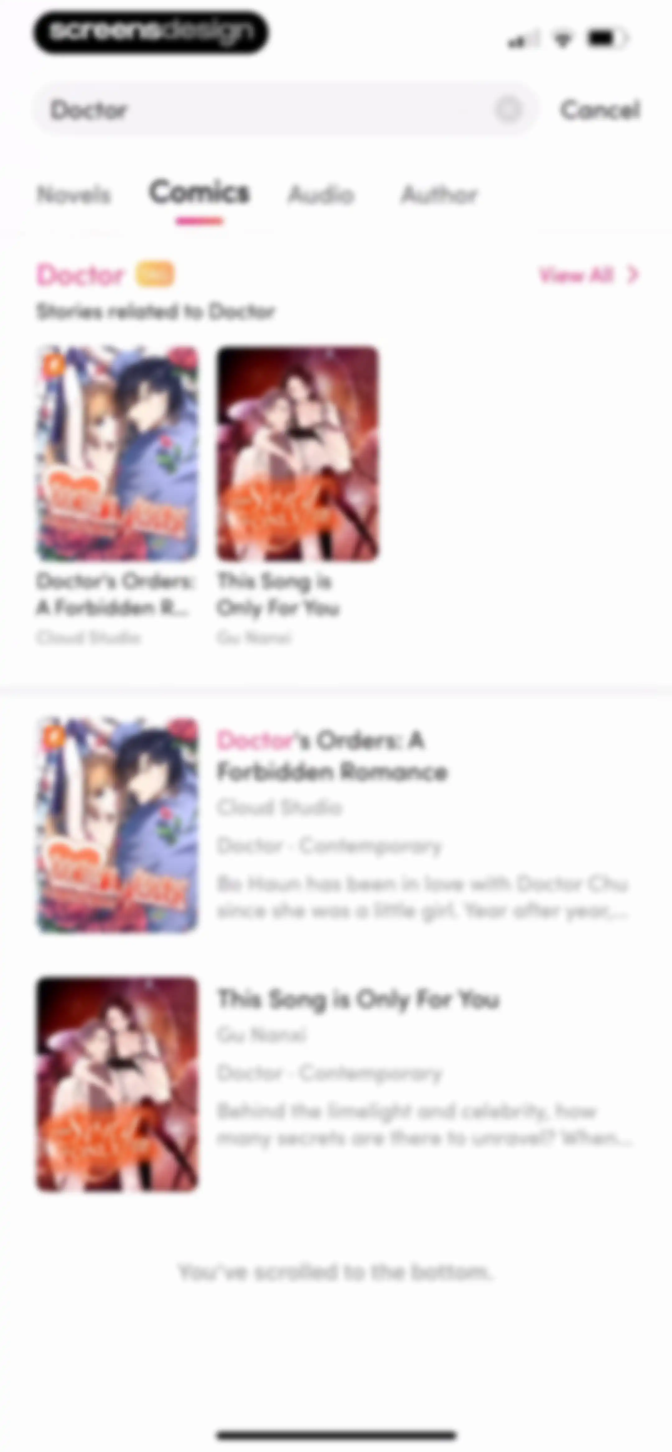 My Fiction: Stories & Novels screen 119