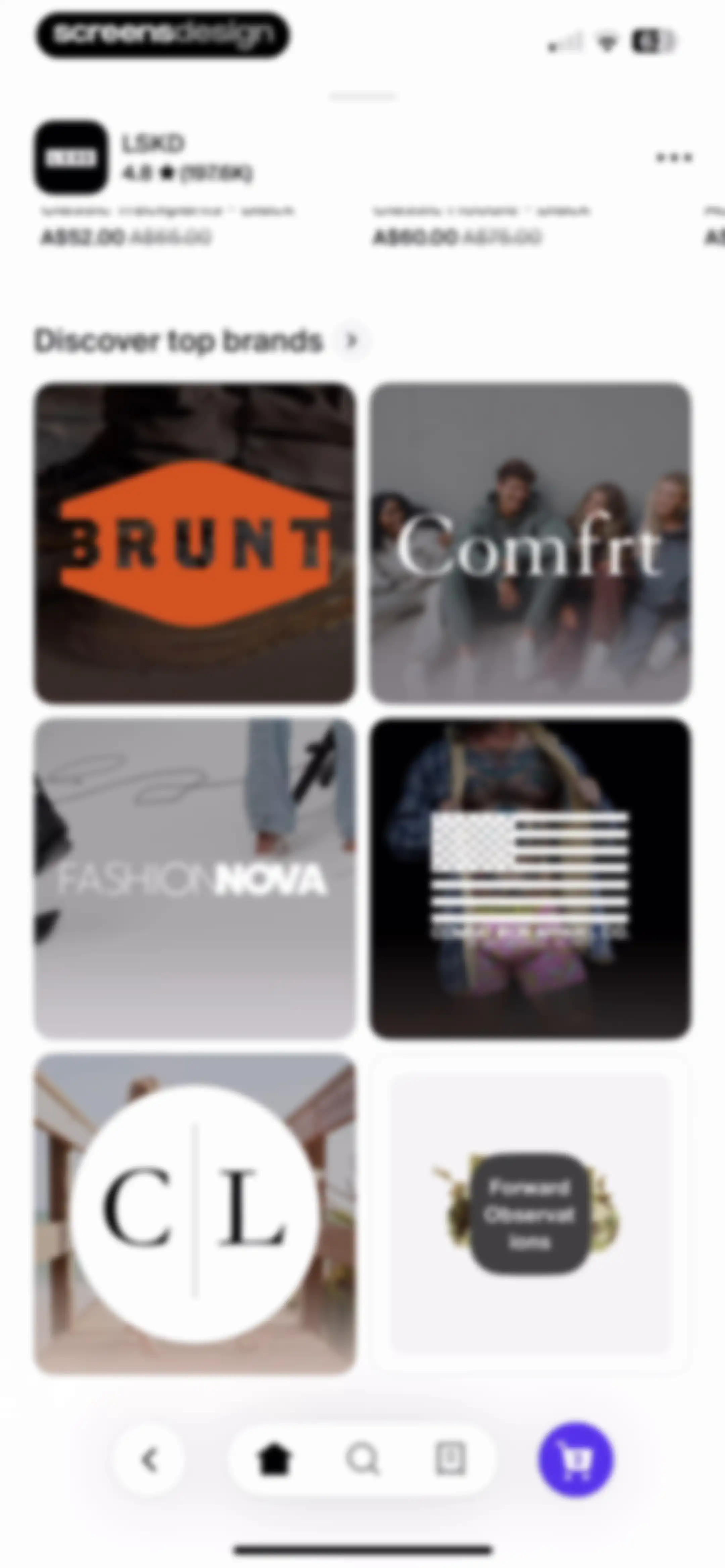 Shop: All your favorite brands screen 63