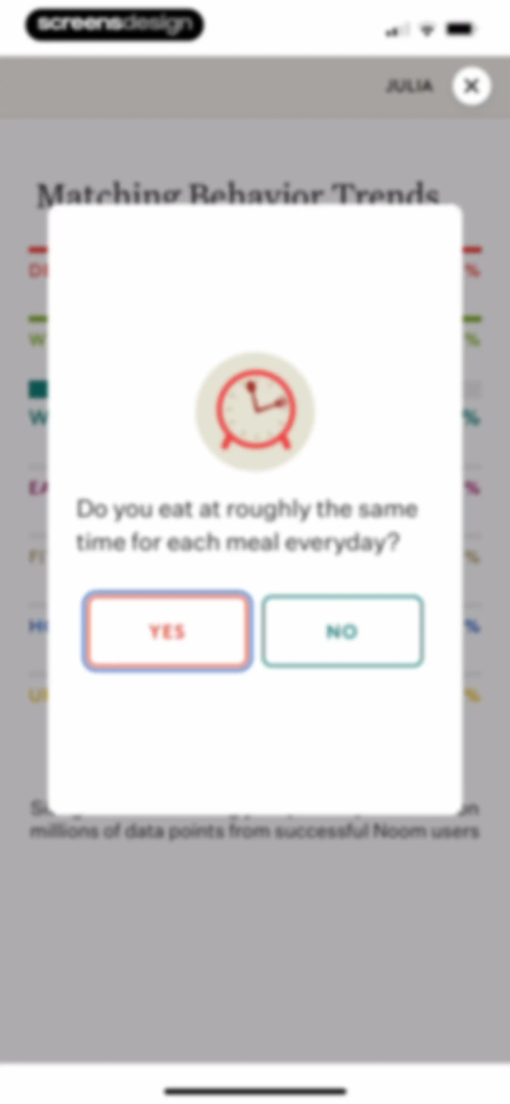 Noom Weight Loss, Food Tracker screen 92