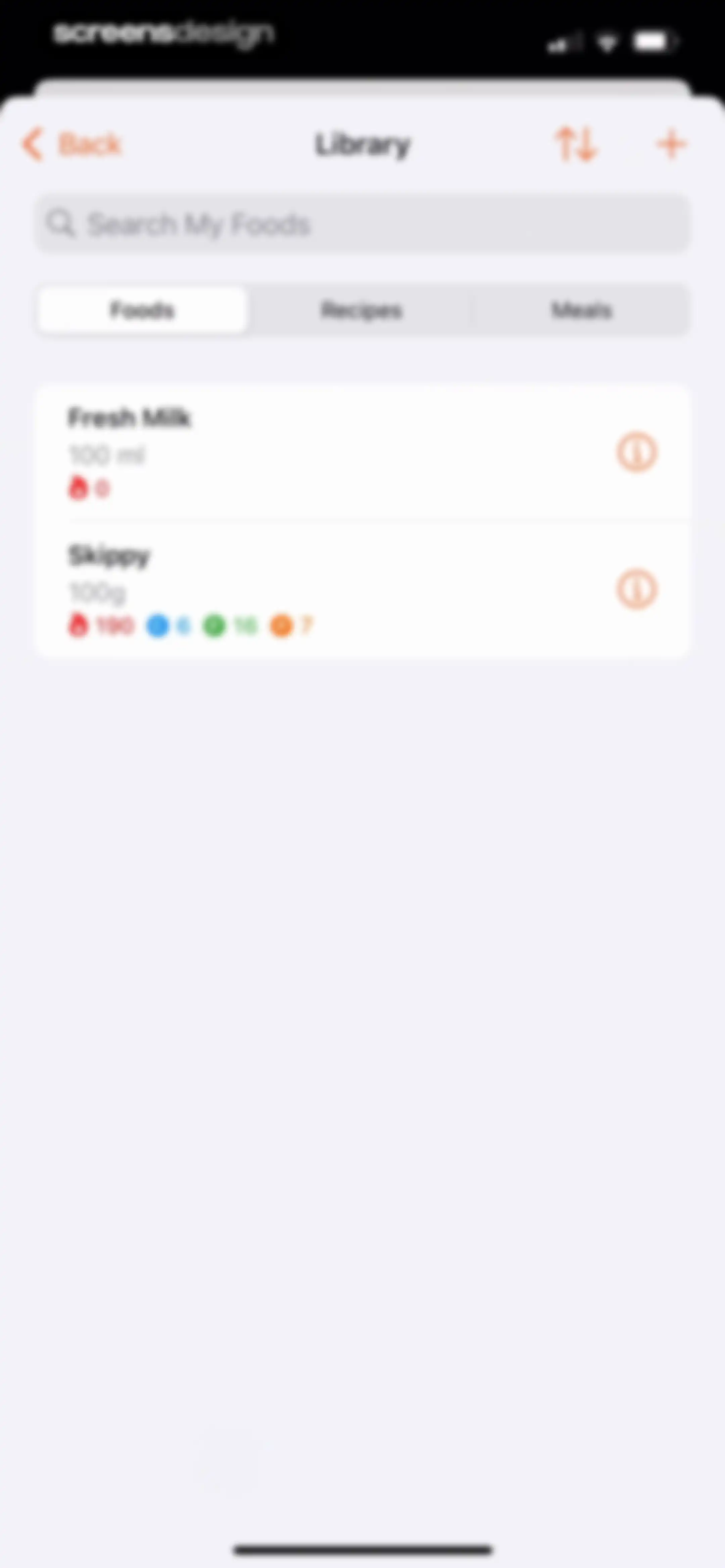 Nutrition Tracker: Foodnoms screen 105