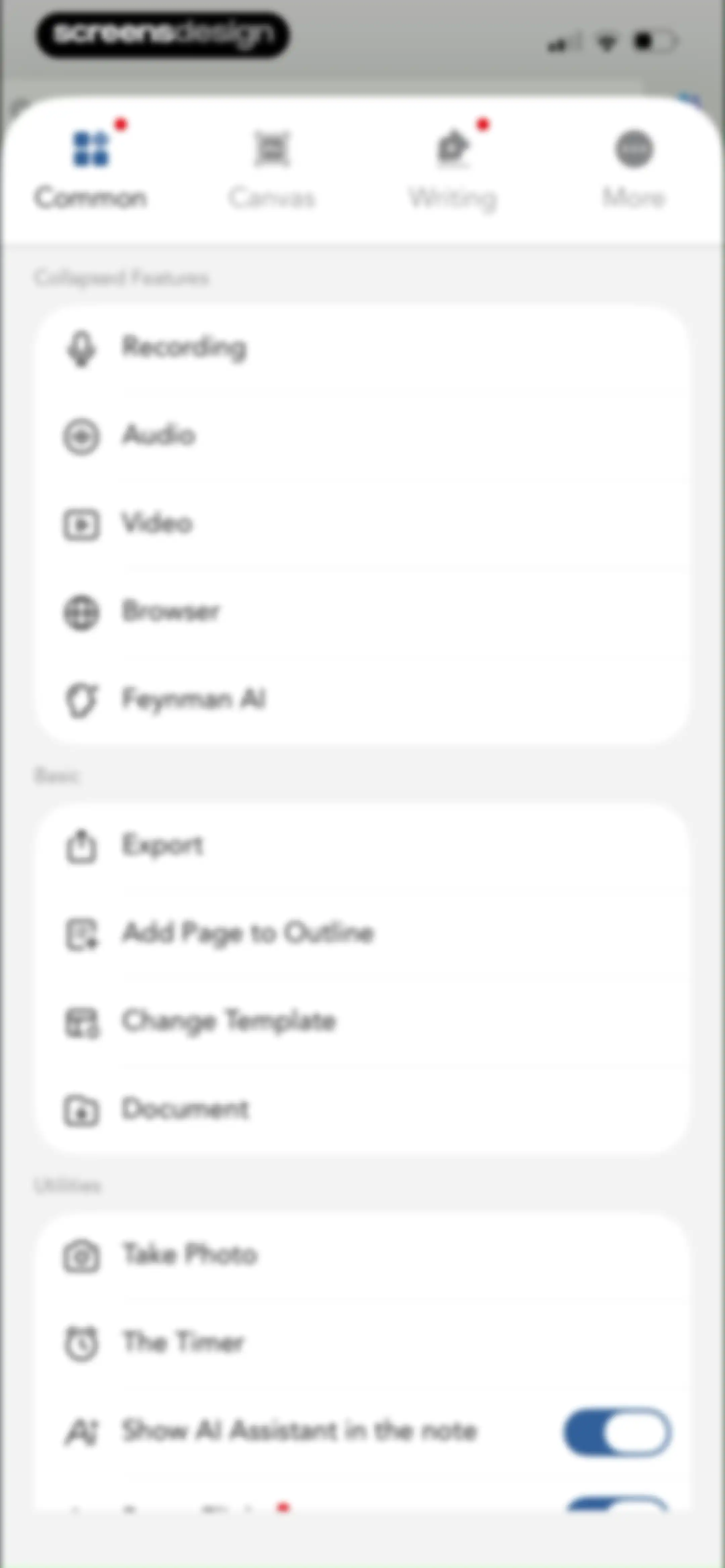 Freenotes®: AI Notes Taking screen 87