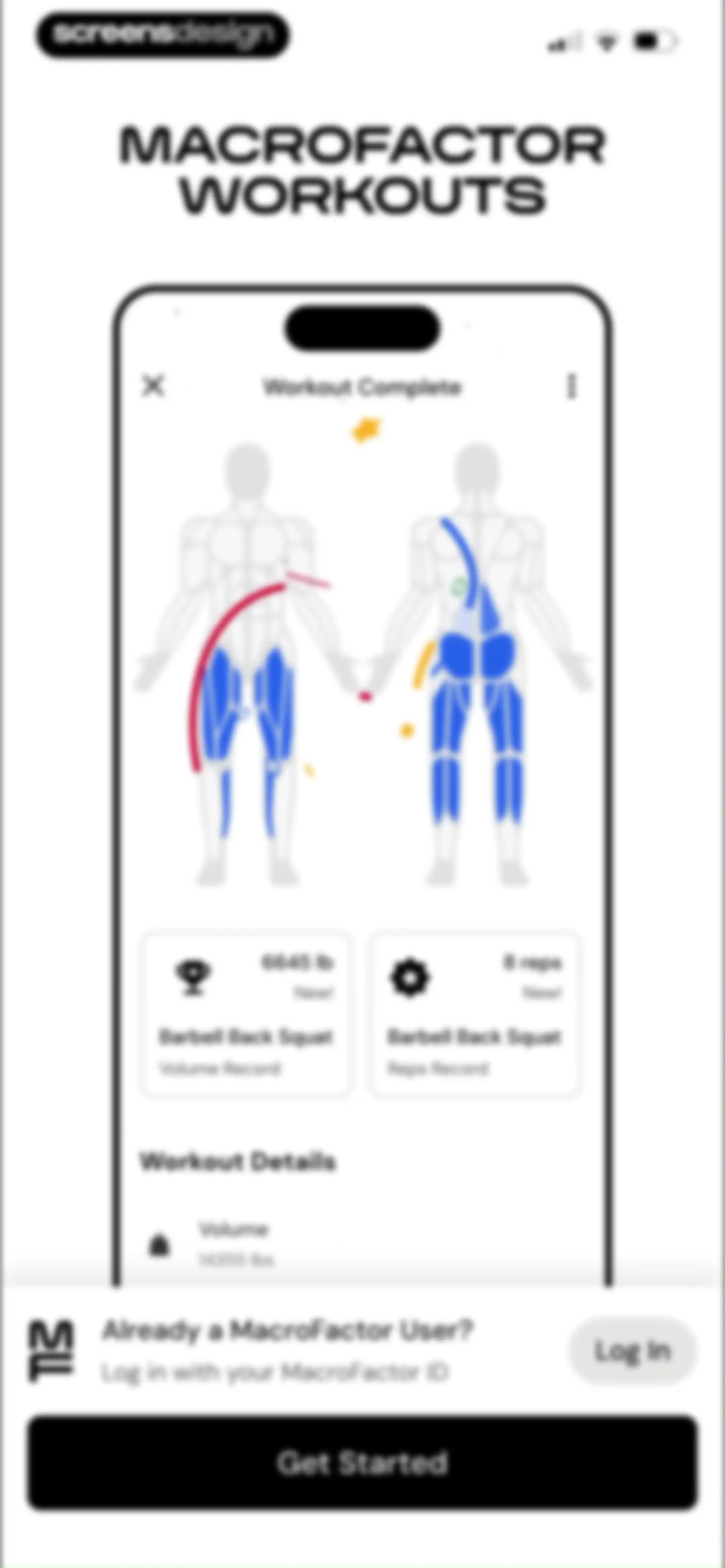 MacroFactor Workouts - Tracker screen 2