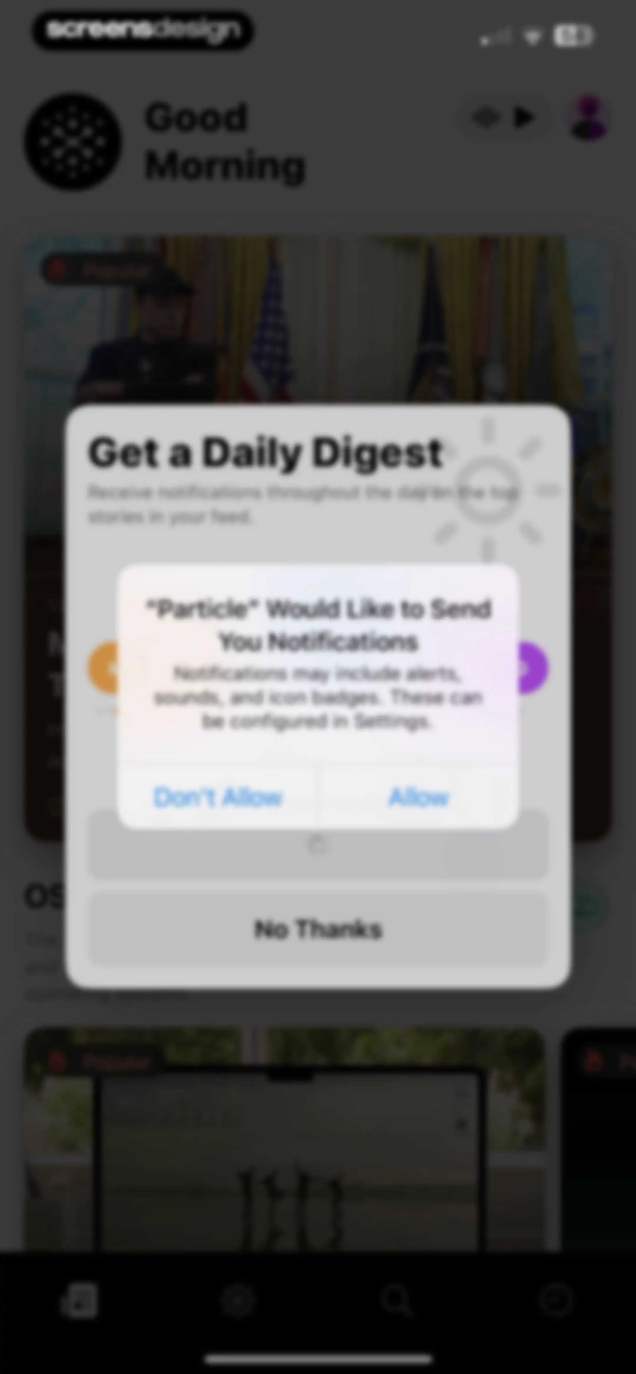 Particle: Personalized News screen 21