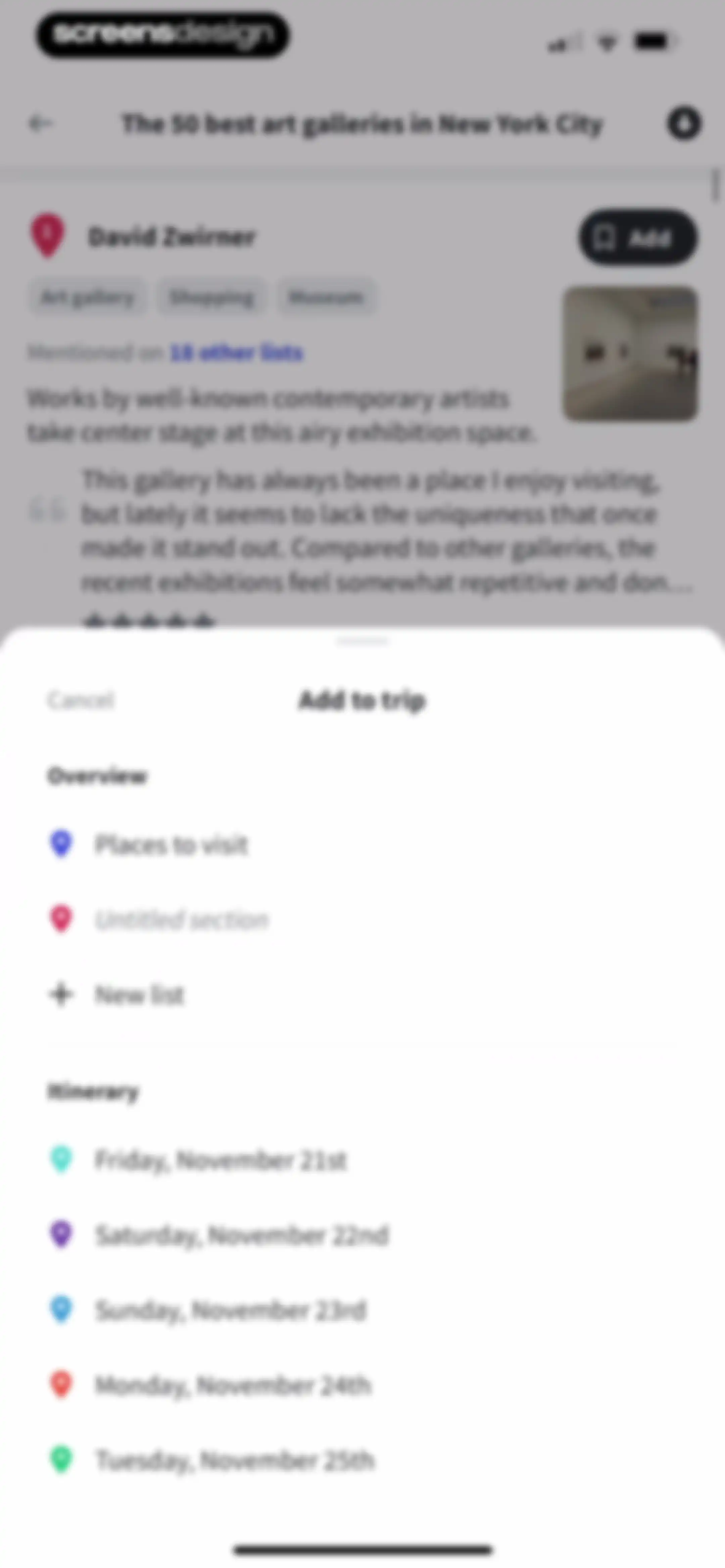 Wanderlog - Travel Planner screen 93