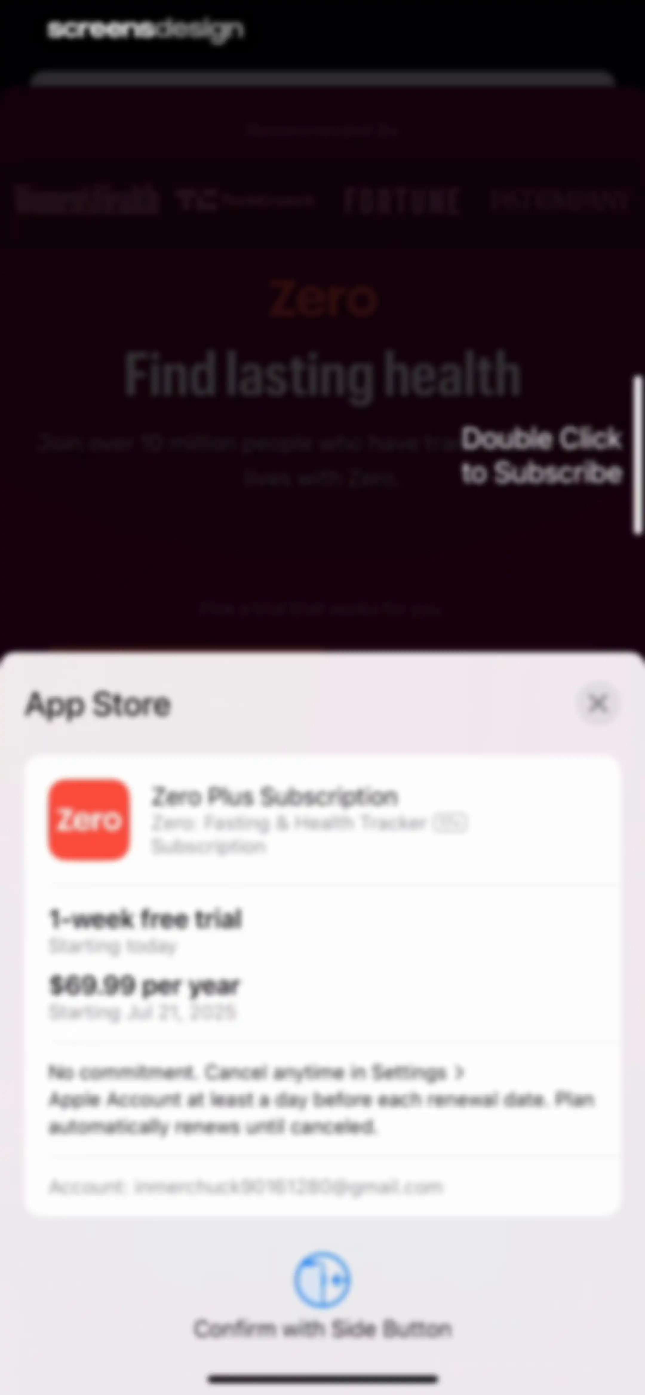 Zero: Fasting & Food Tracker screen 25