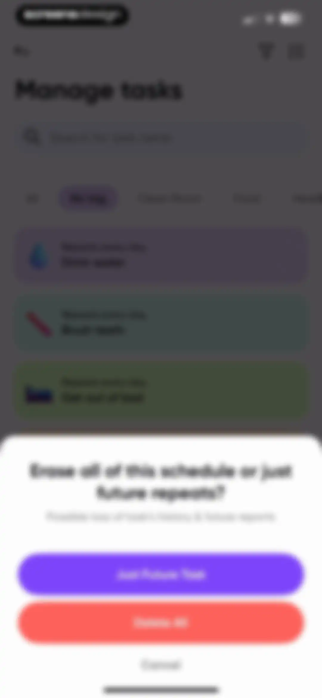 Me+ Lifestyle Routine screen 93