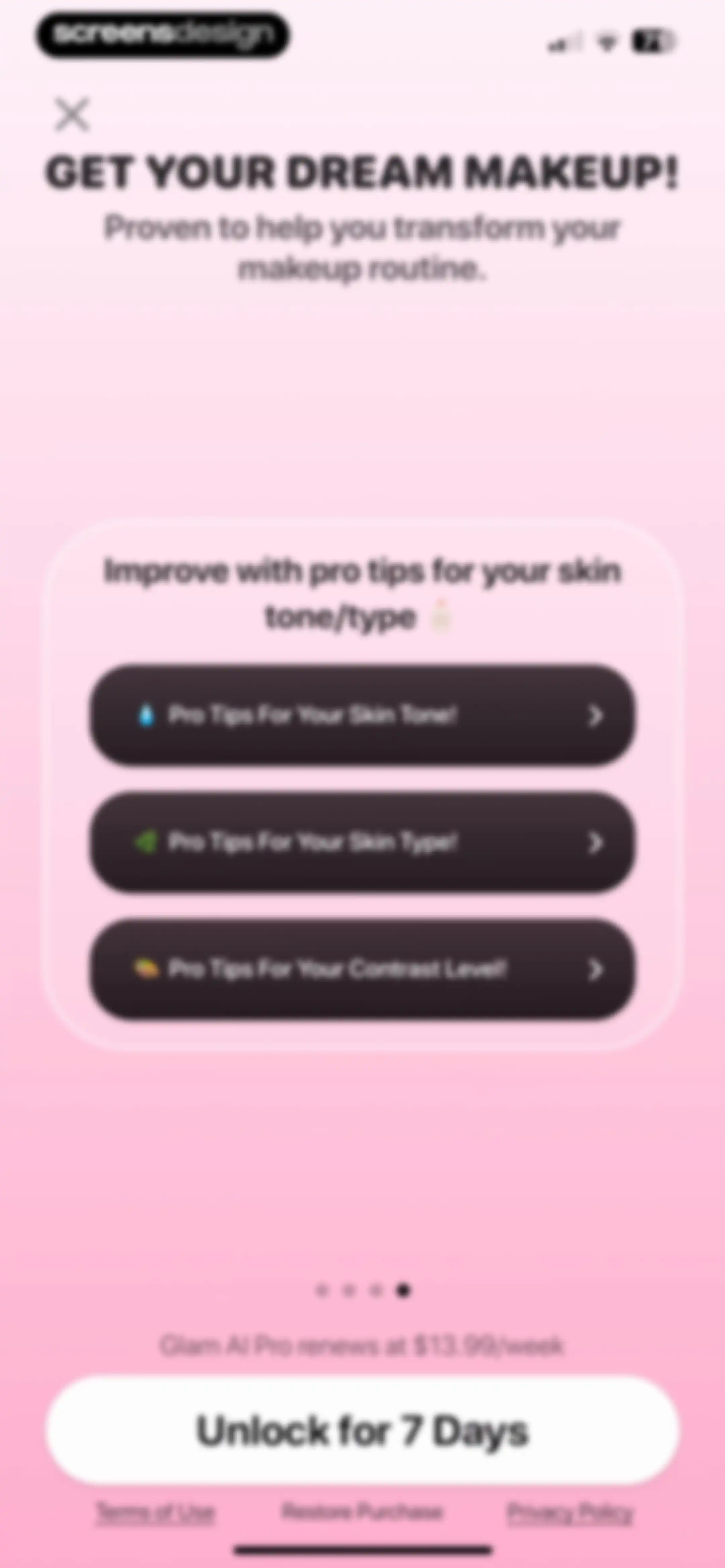 GlowUp - Makeup & Beauty screen 17