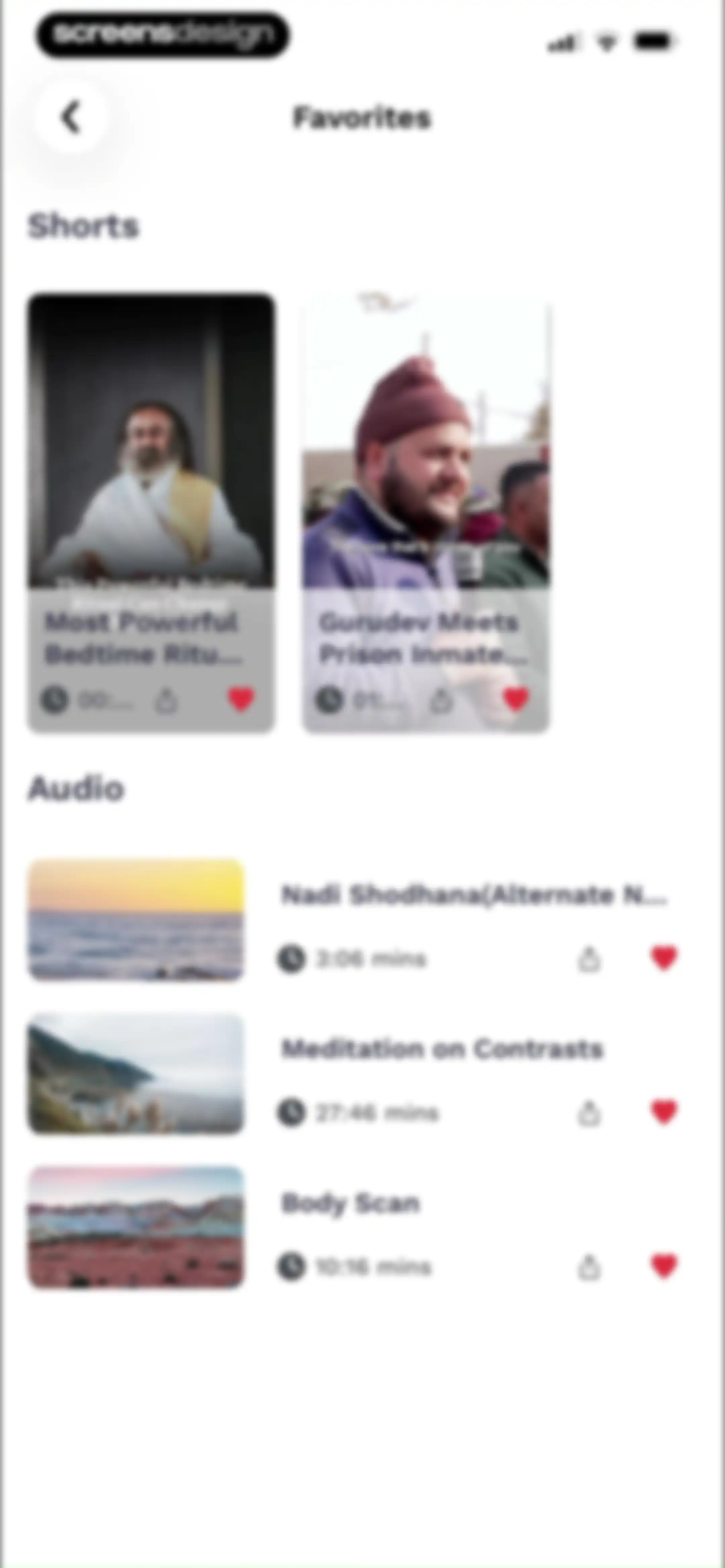Art of Living Official App screen 73