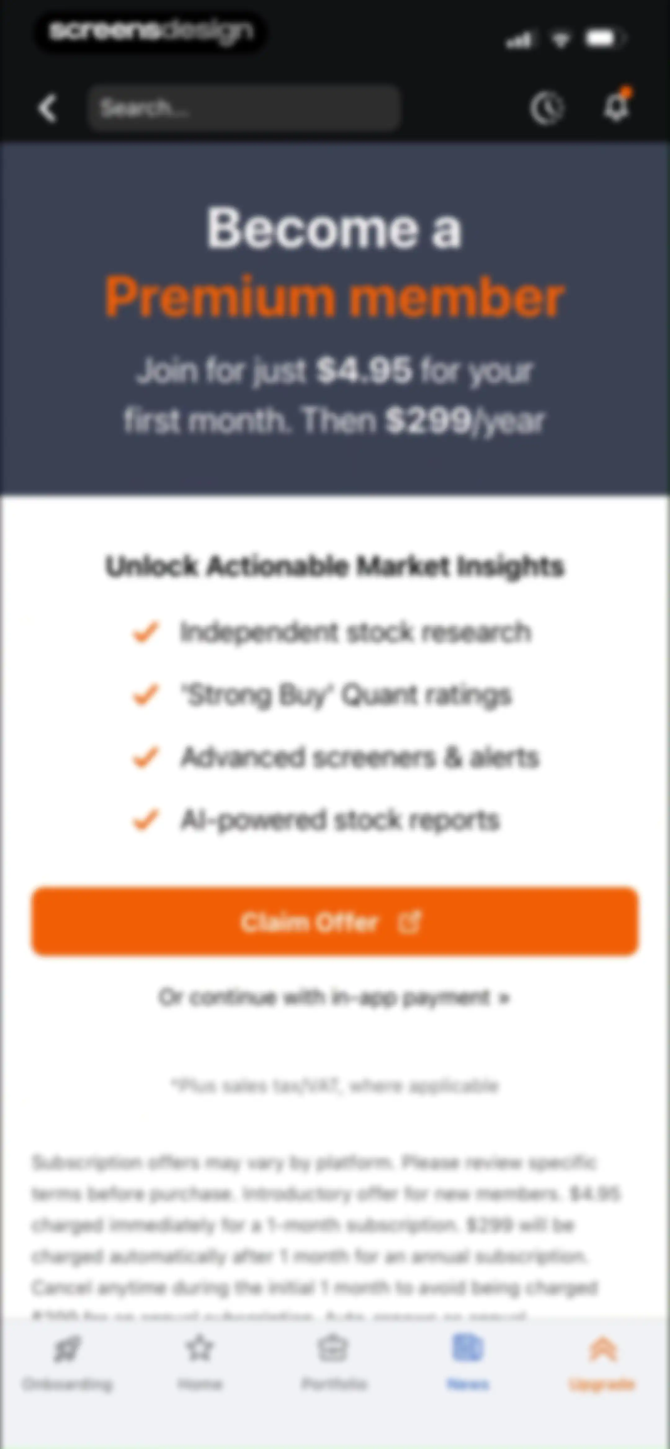 Seeking Alpha: News & Analysis screen 91