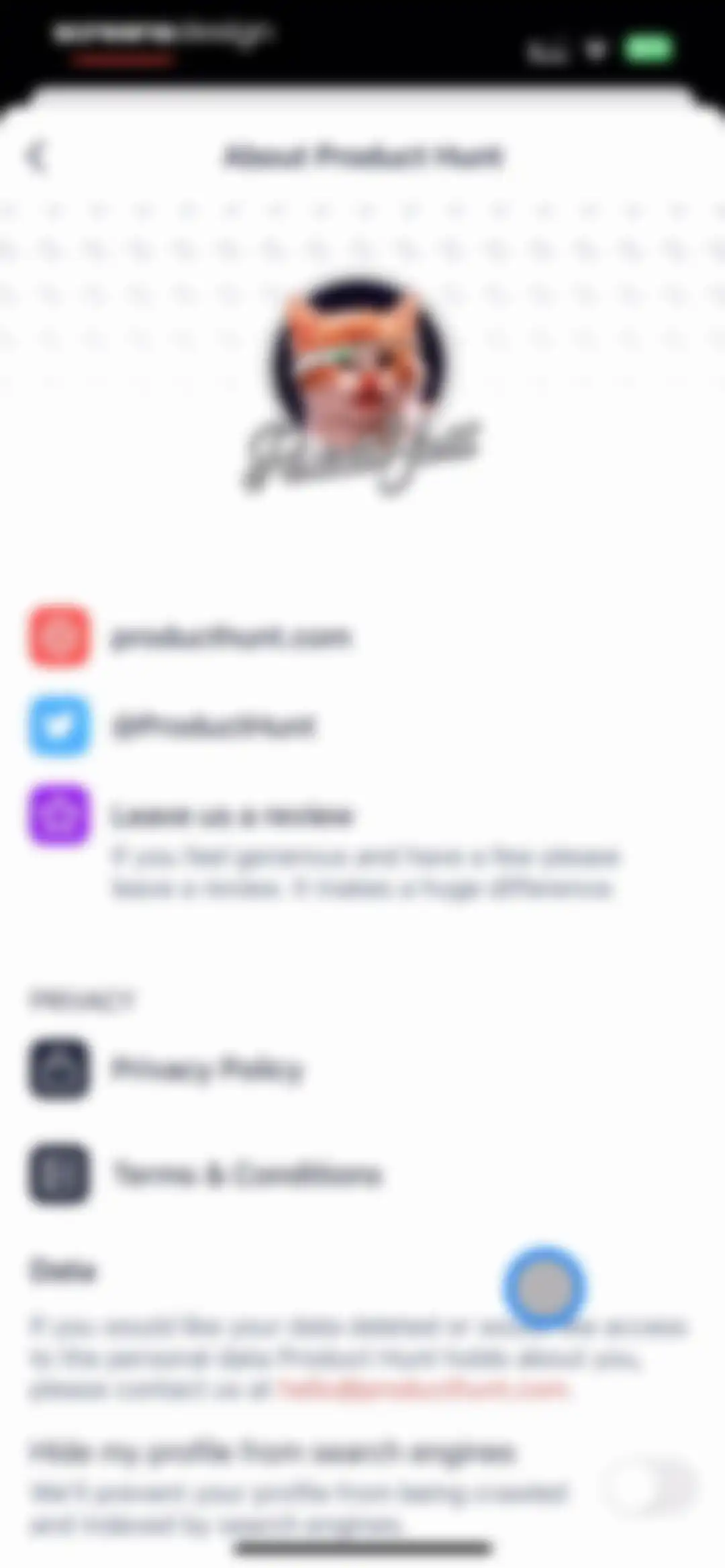 Product Hunt screen 128