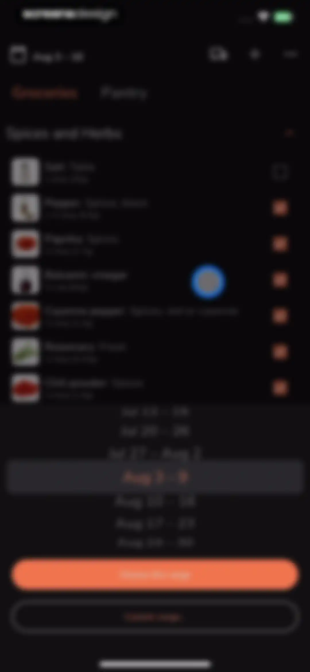 Eat This Much - Meal Planner screen 105