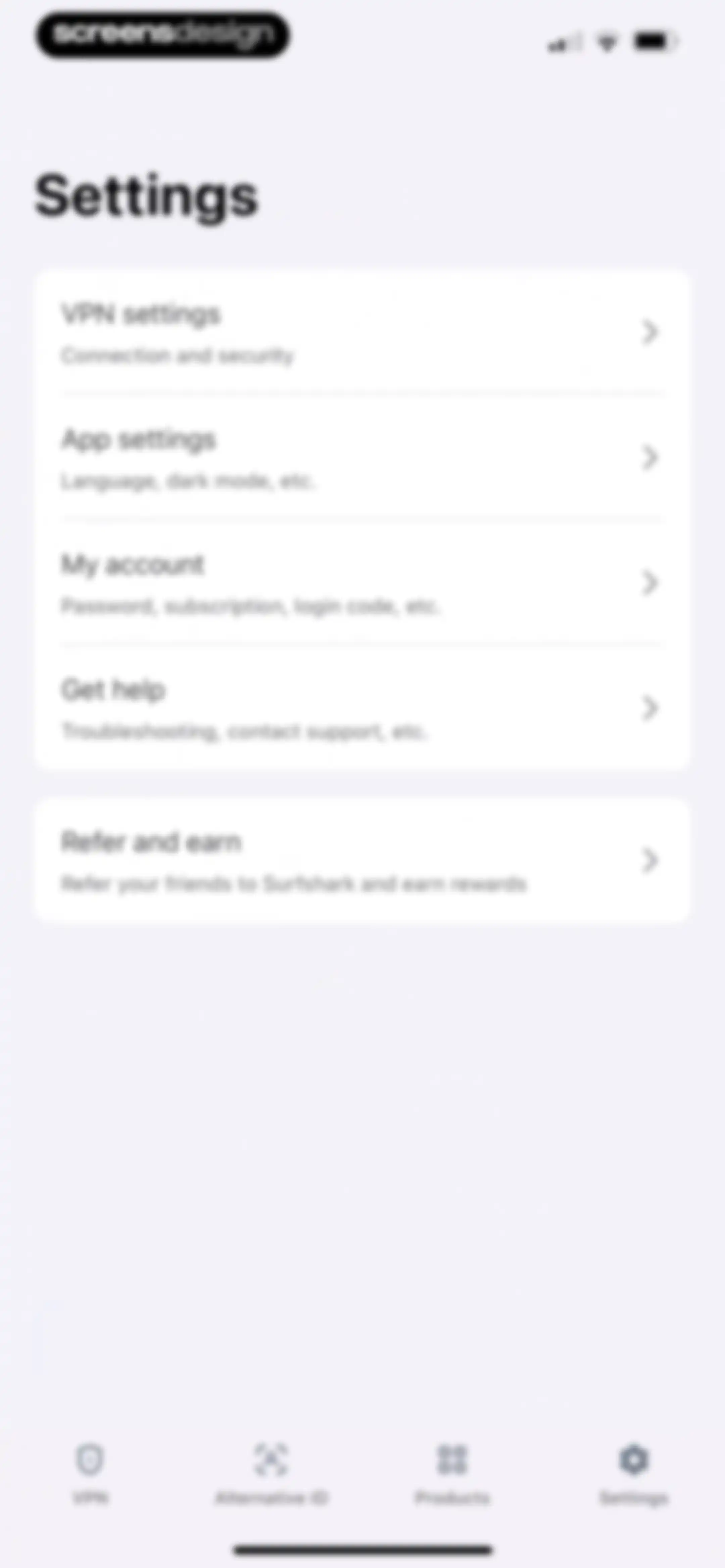 Surfshark VPN: Fast VPN App screen 87