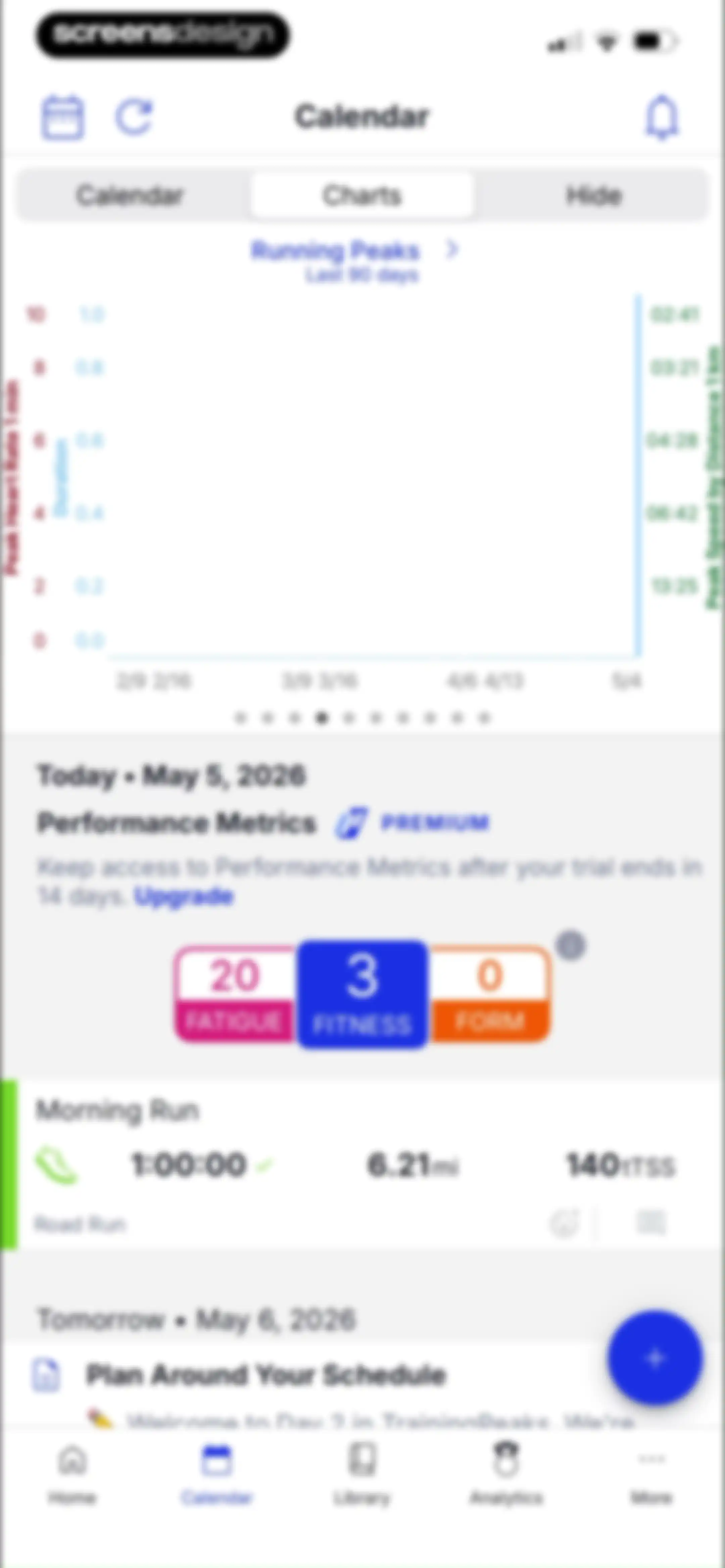 TrainingPeaks: Plan Train Lift screen 63