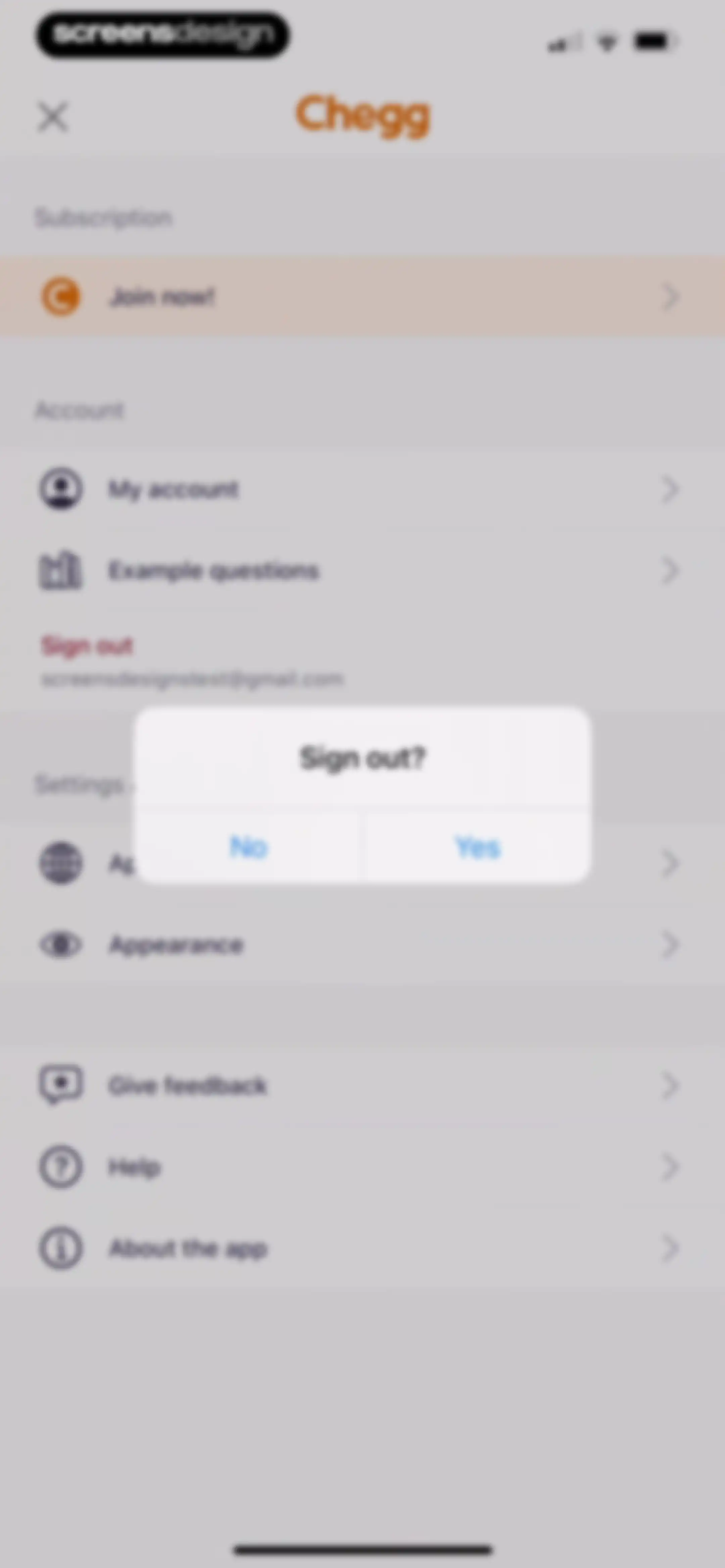 Chegg Study - Homework Help screen 66