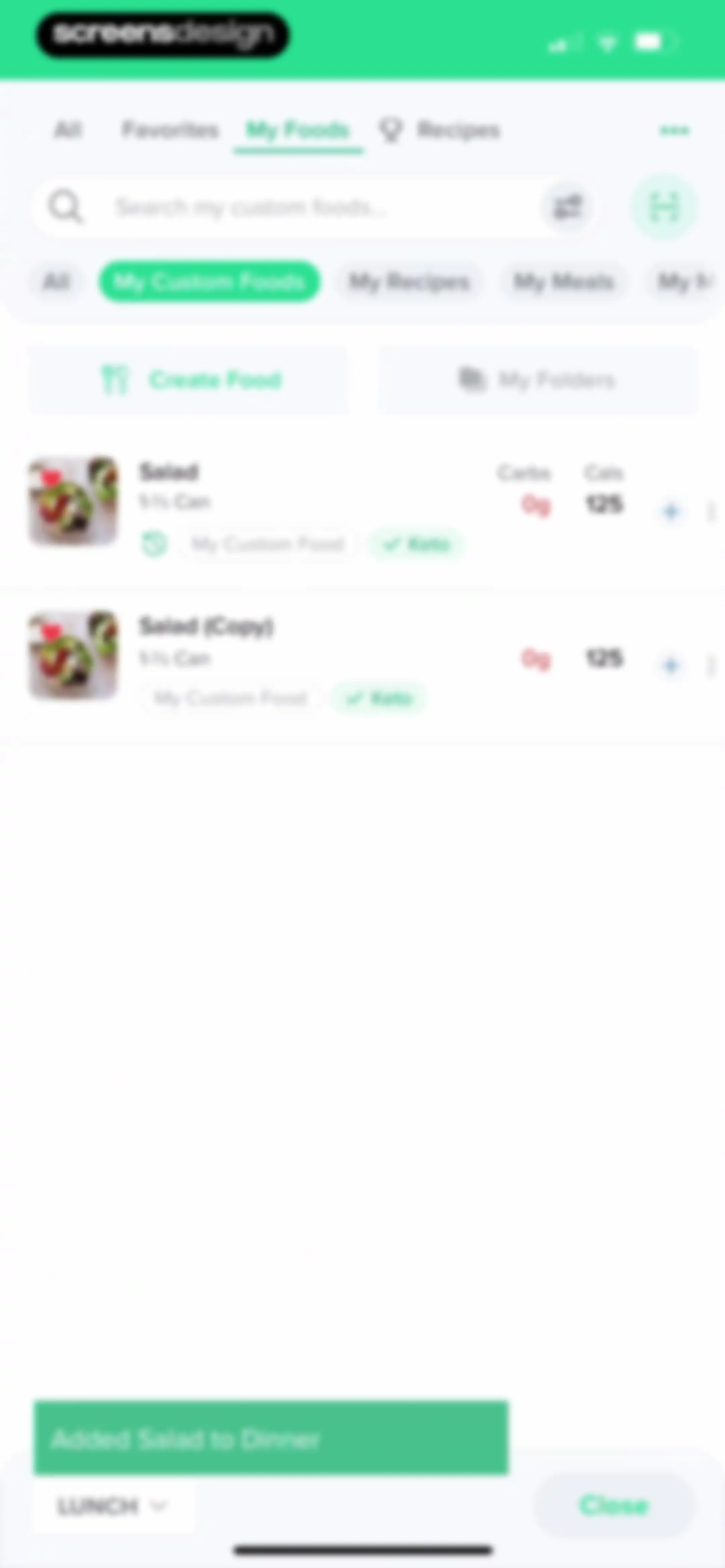 Carb Manager: Keto & Macro Log screen 122