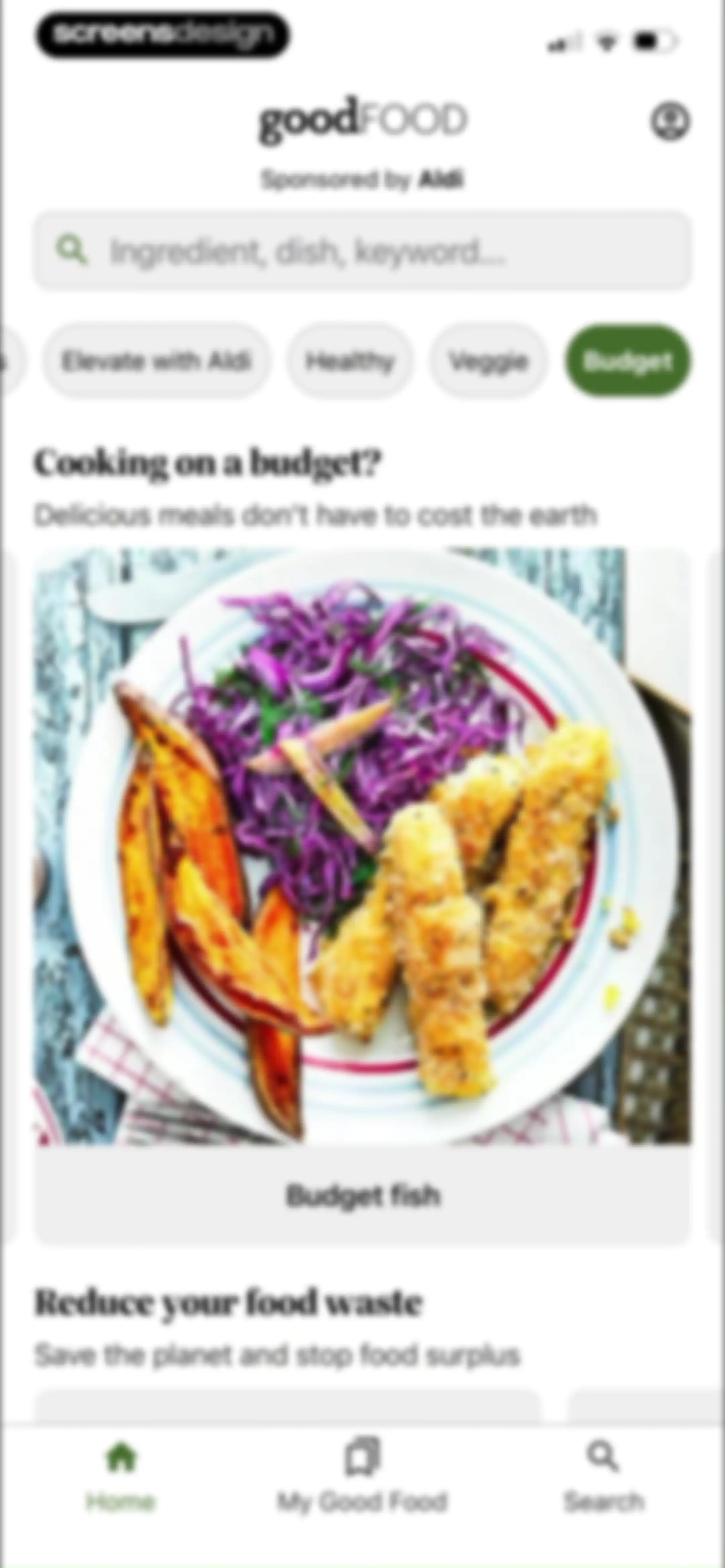 Good Food: Recipe Finder screen 26