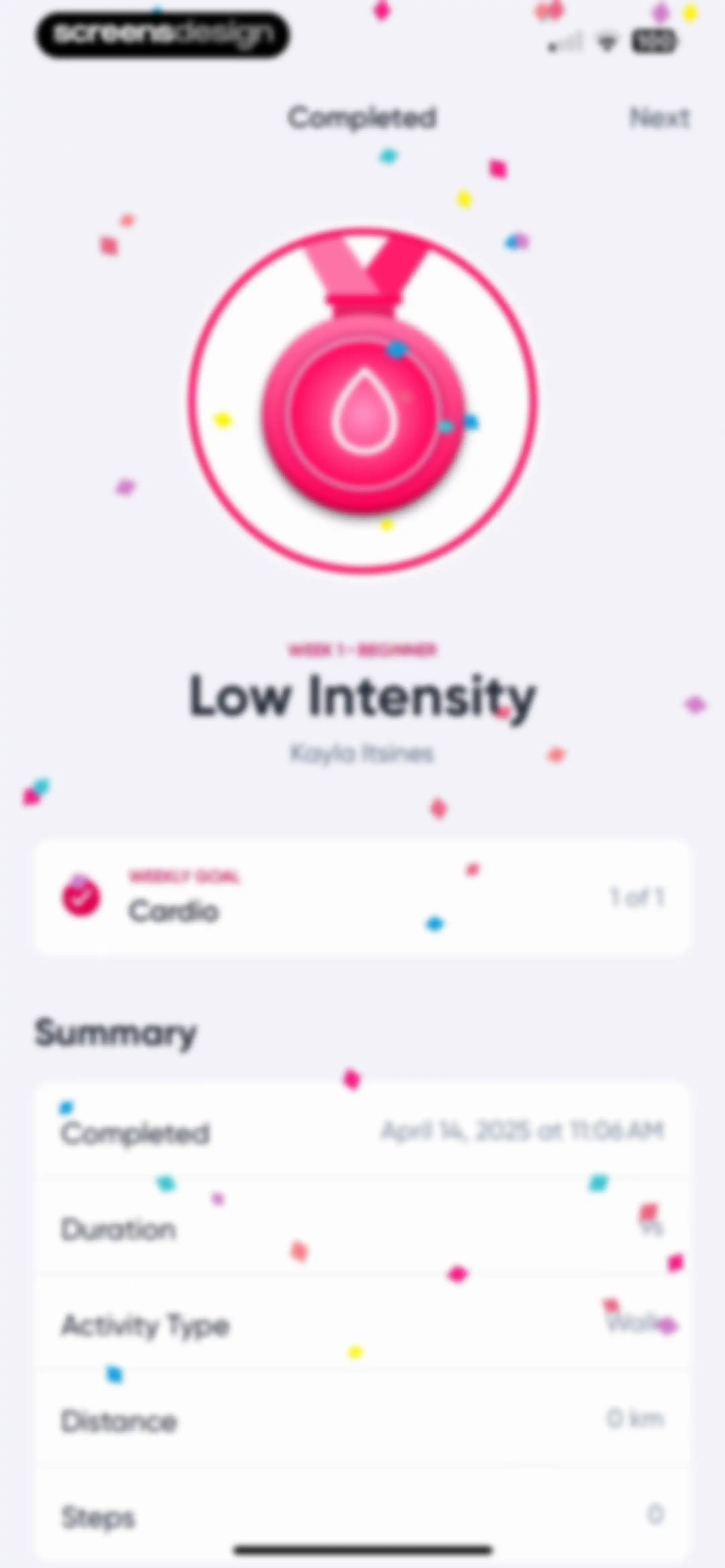 Sweat: Fitness App For Women screen 123