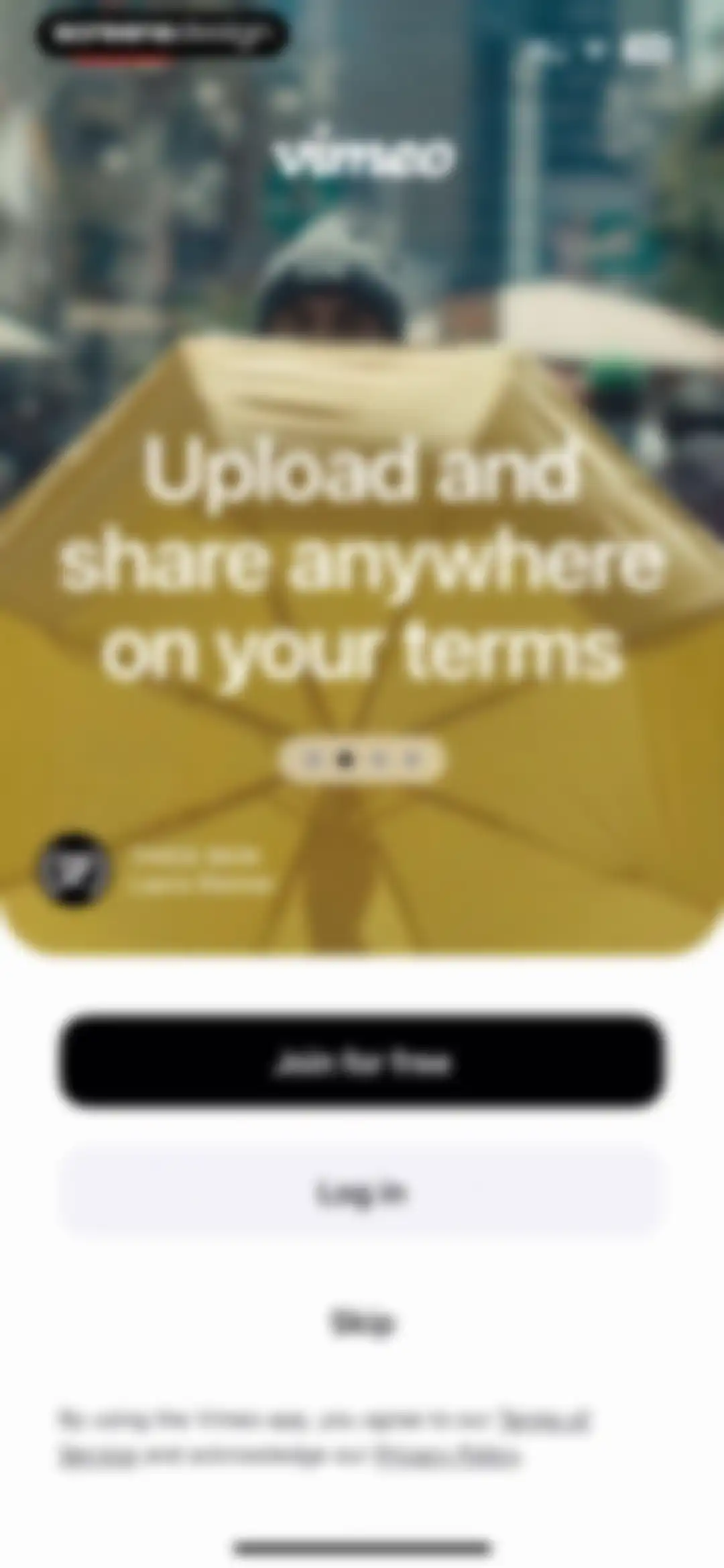 Vimeo screen 3
