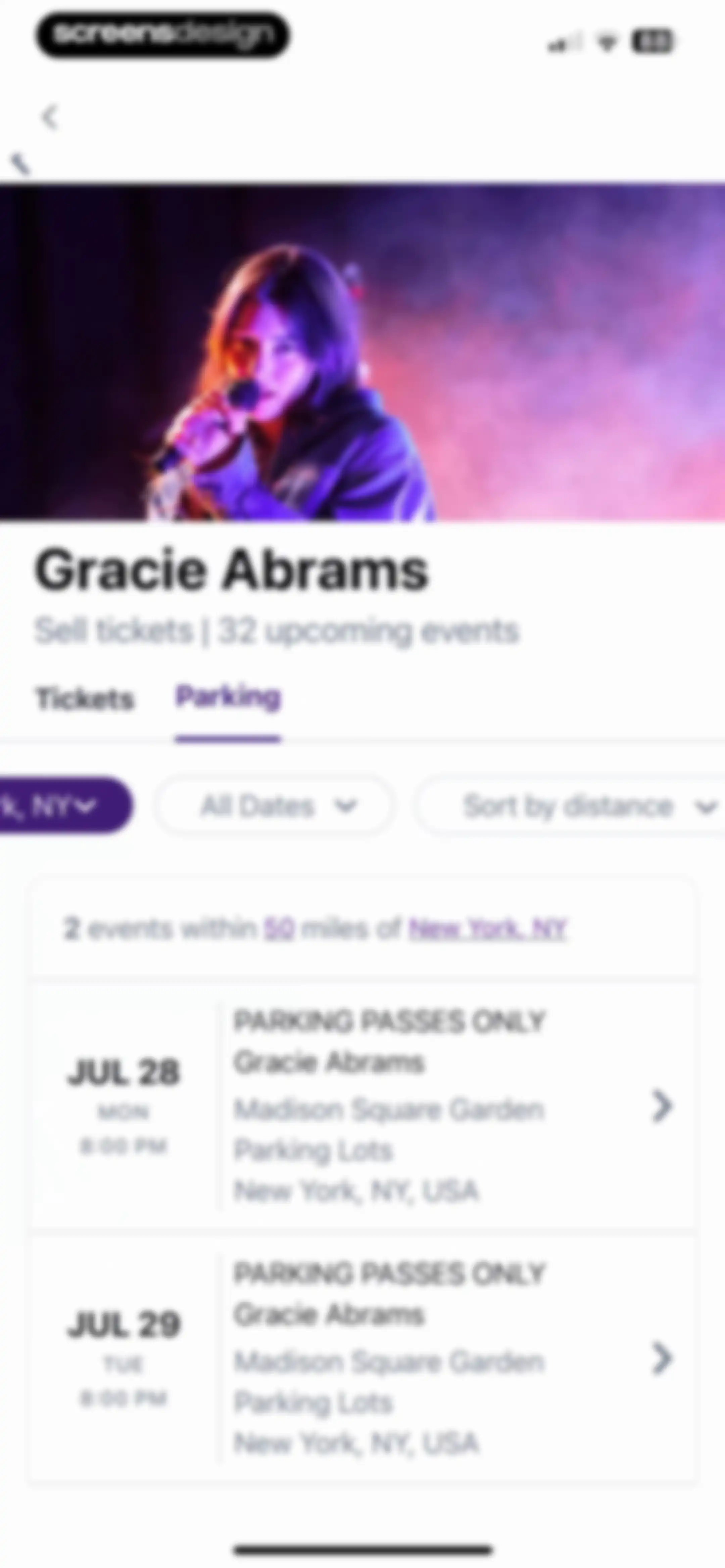 StubHub: Event Tickets screen 84