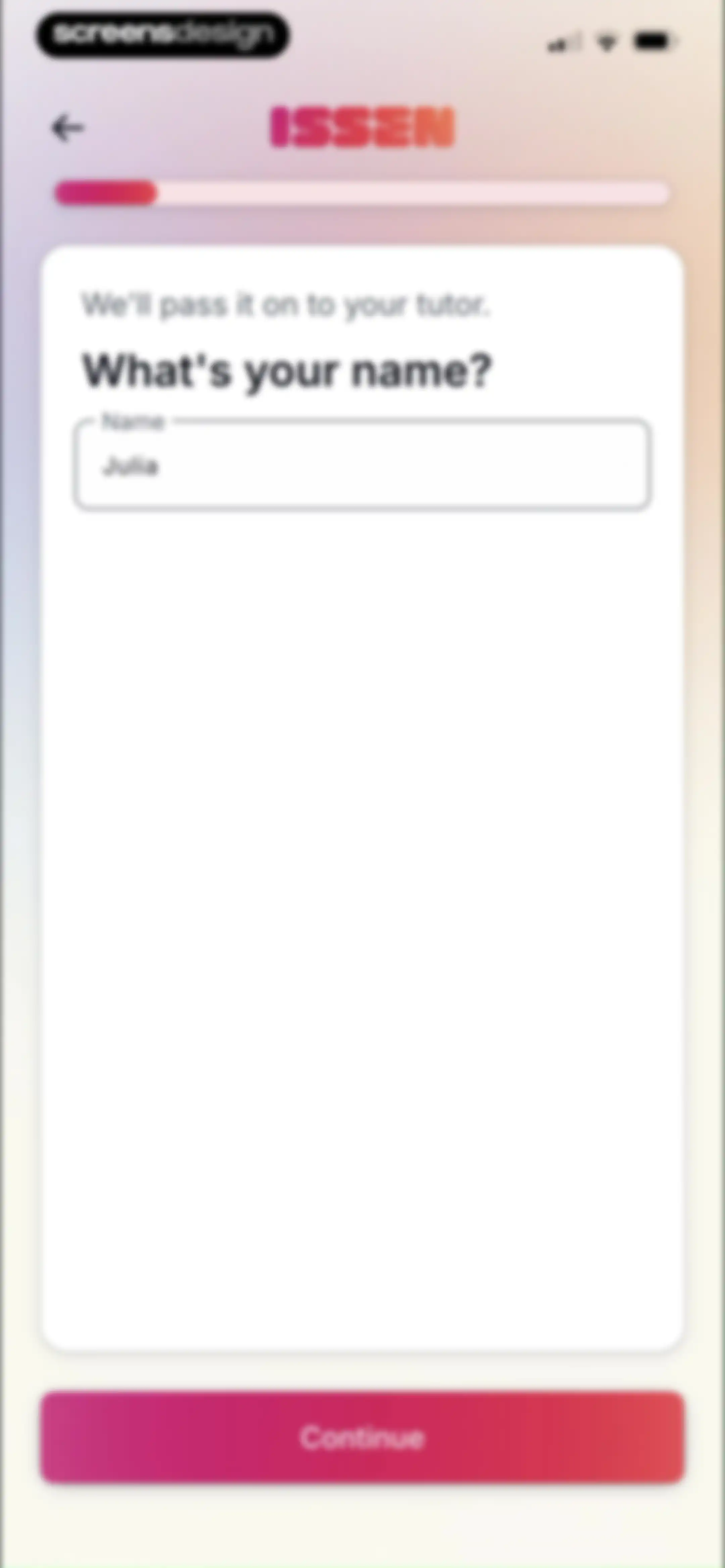 ISSEN - Voice Tutor screen 4