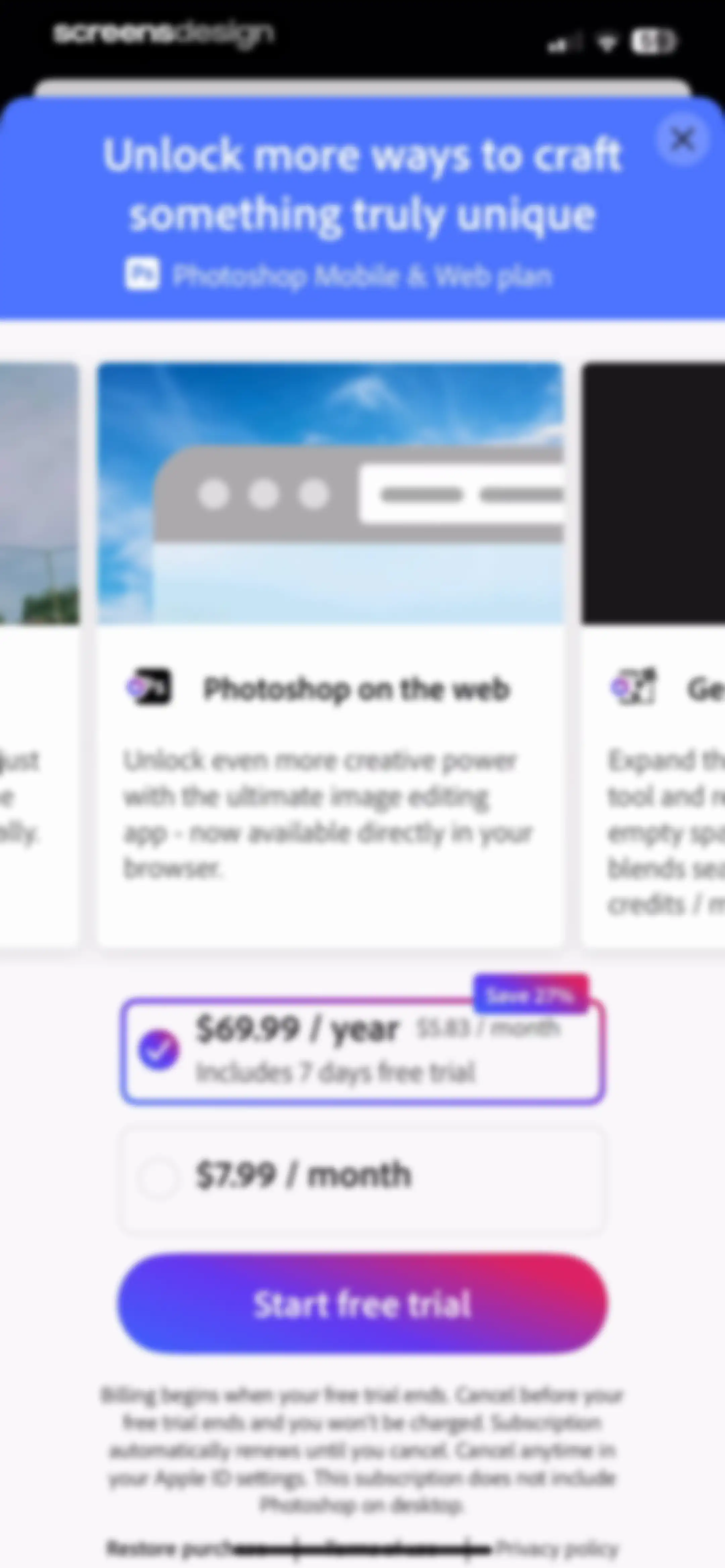 Adobe Photoshop: Photo Editor screen 35