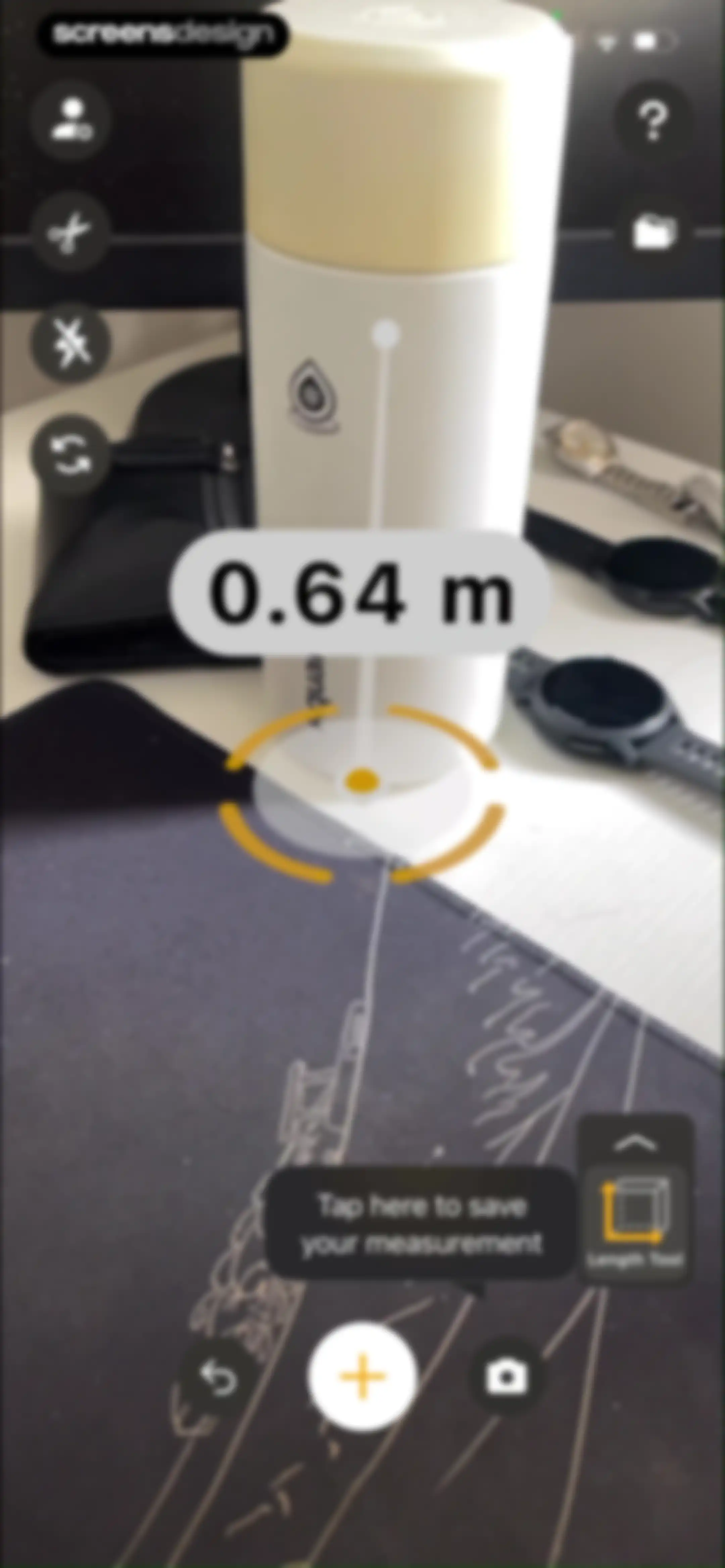 The Tape Measure & 3D Scanner screen 36