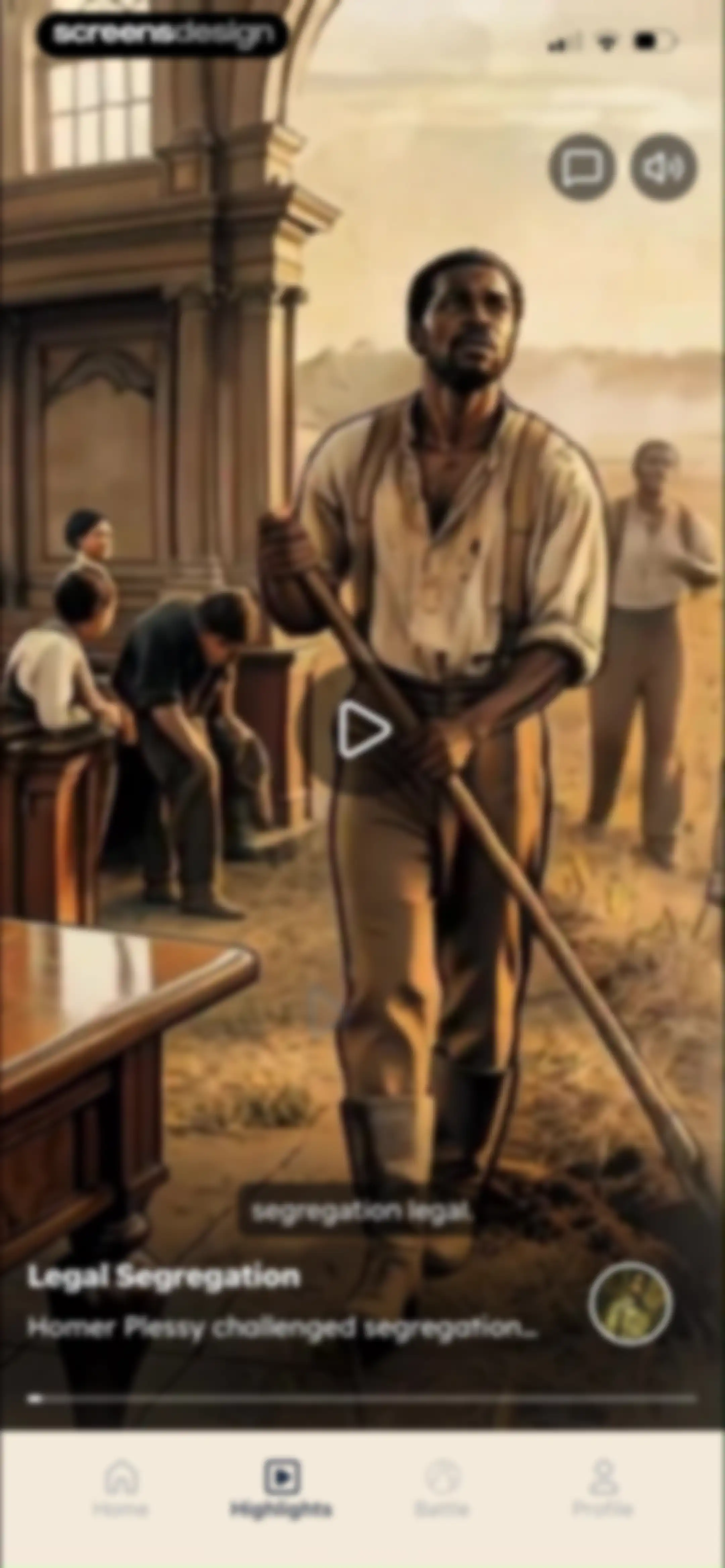 Paladin: Learn History screen 100