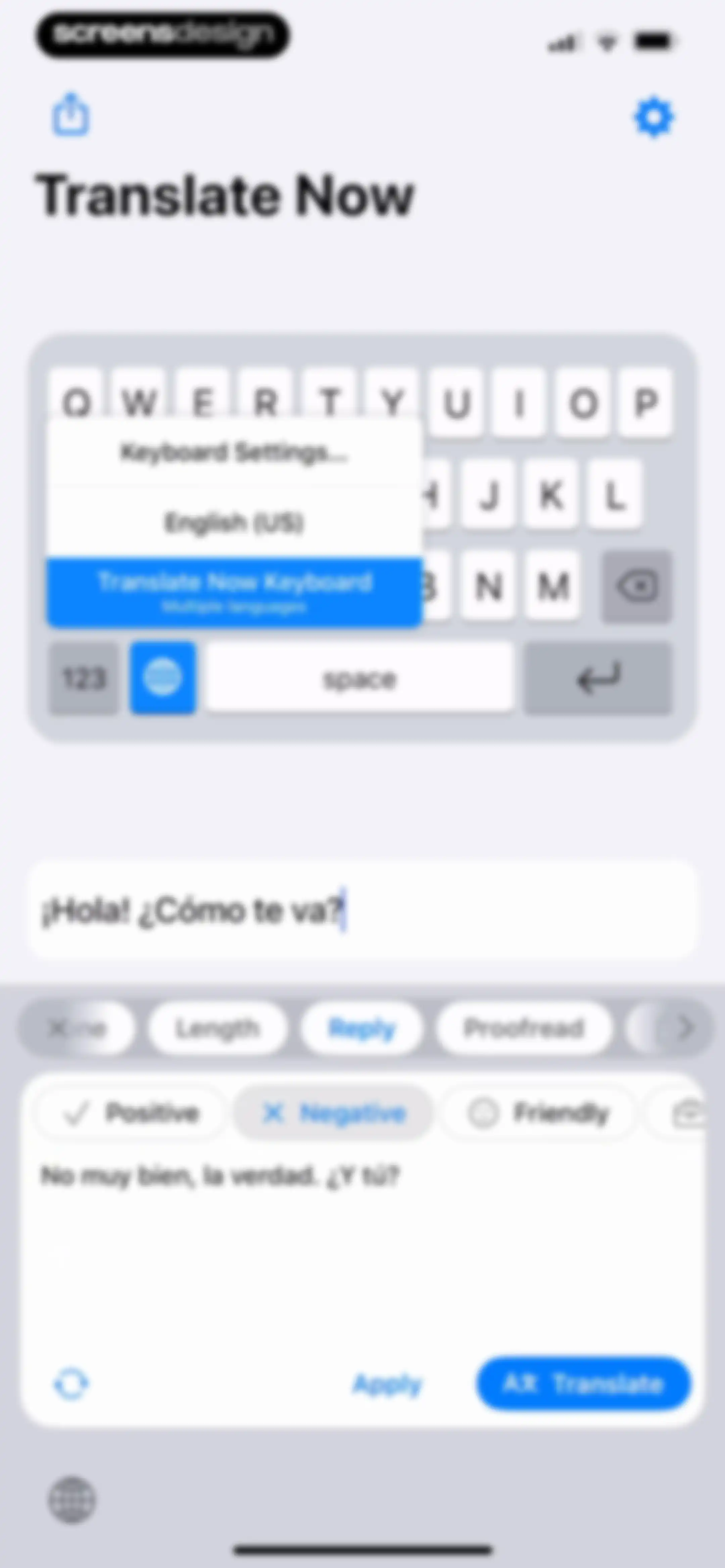 Translator Keyboard - Language screen 27