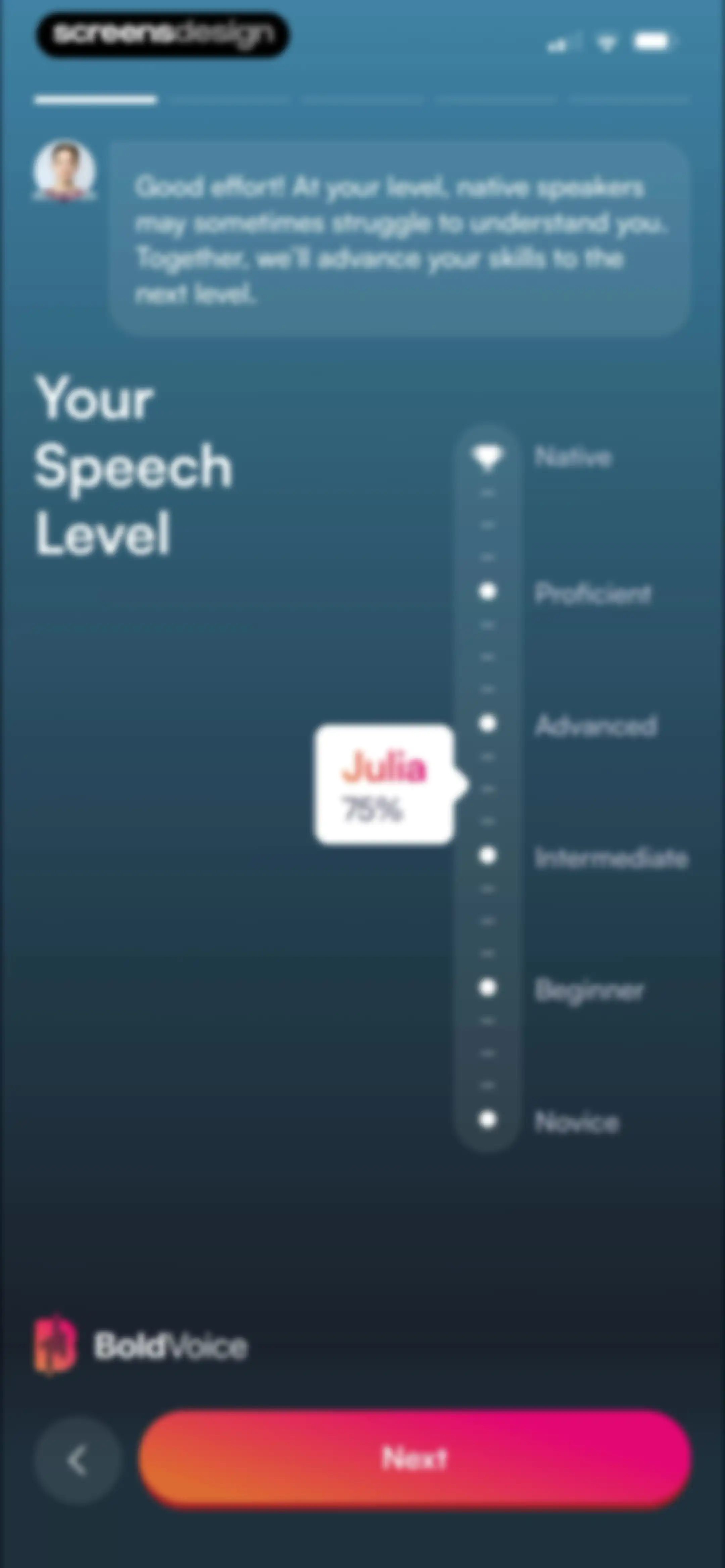 BoldVoice: Accent Training screen 71