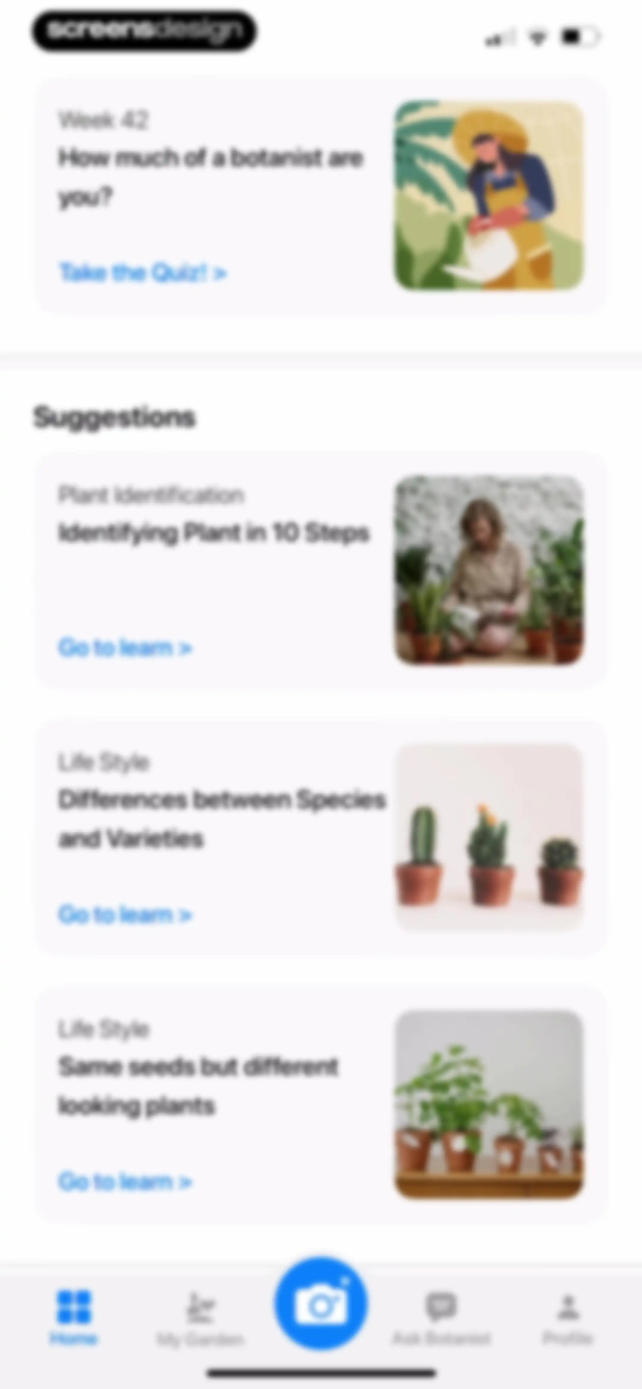 Plant App: Plant Identifier screen 121