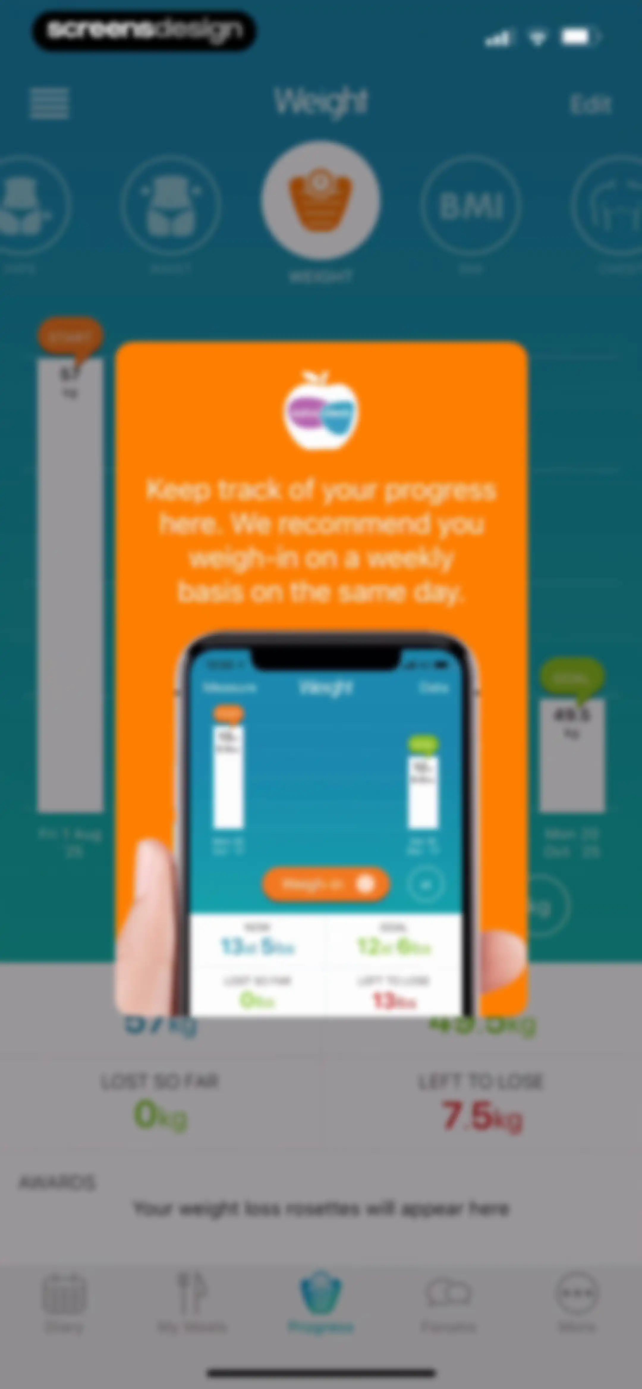 Calorie Counter + screen 109