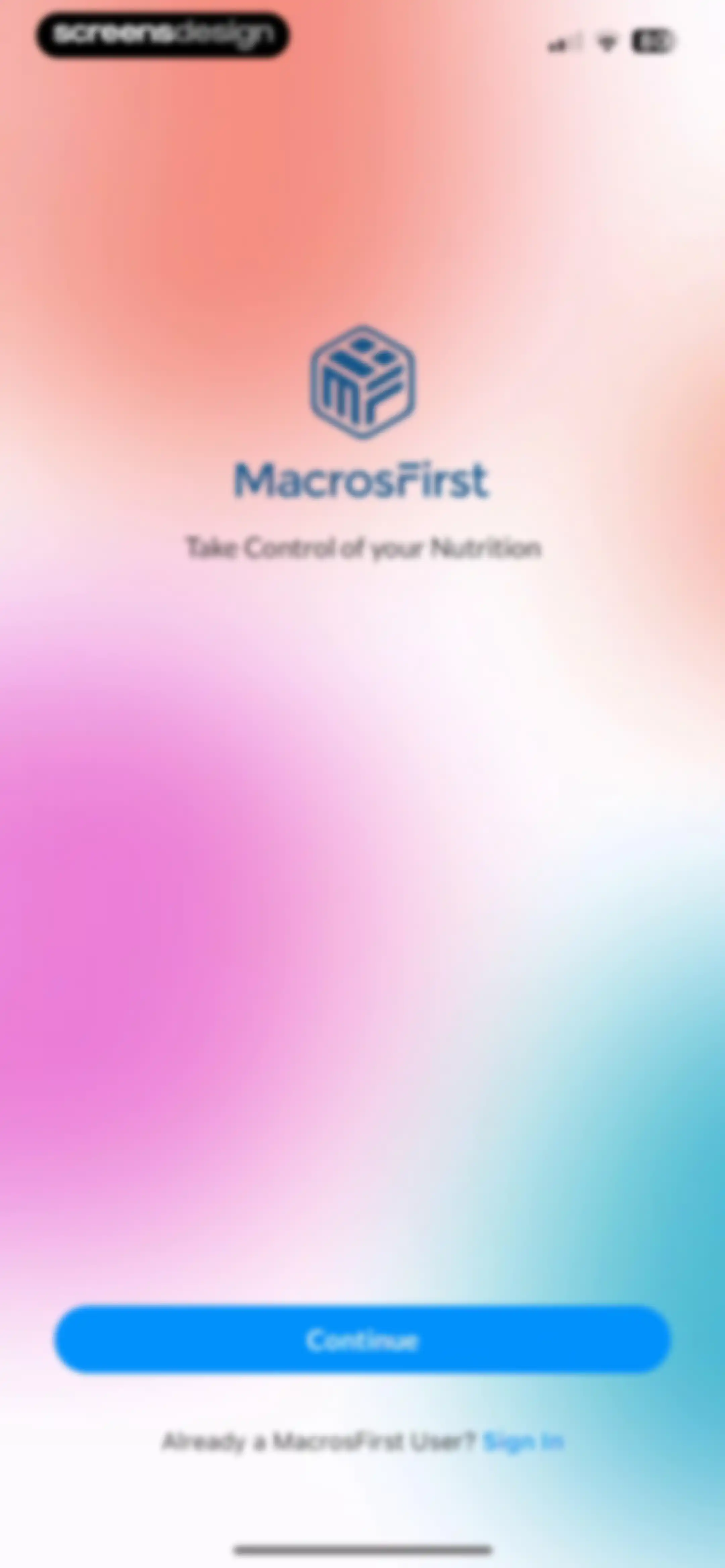MacrosFirst - Macro Tracker screen 2