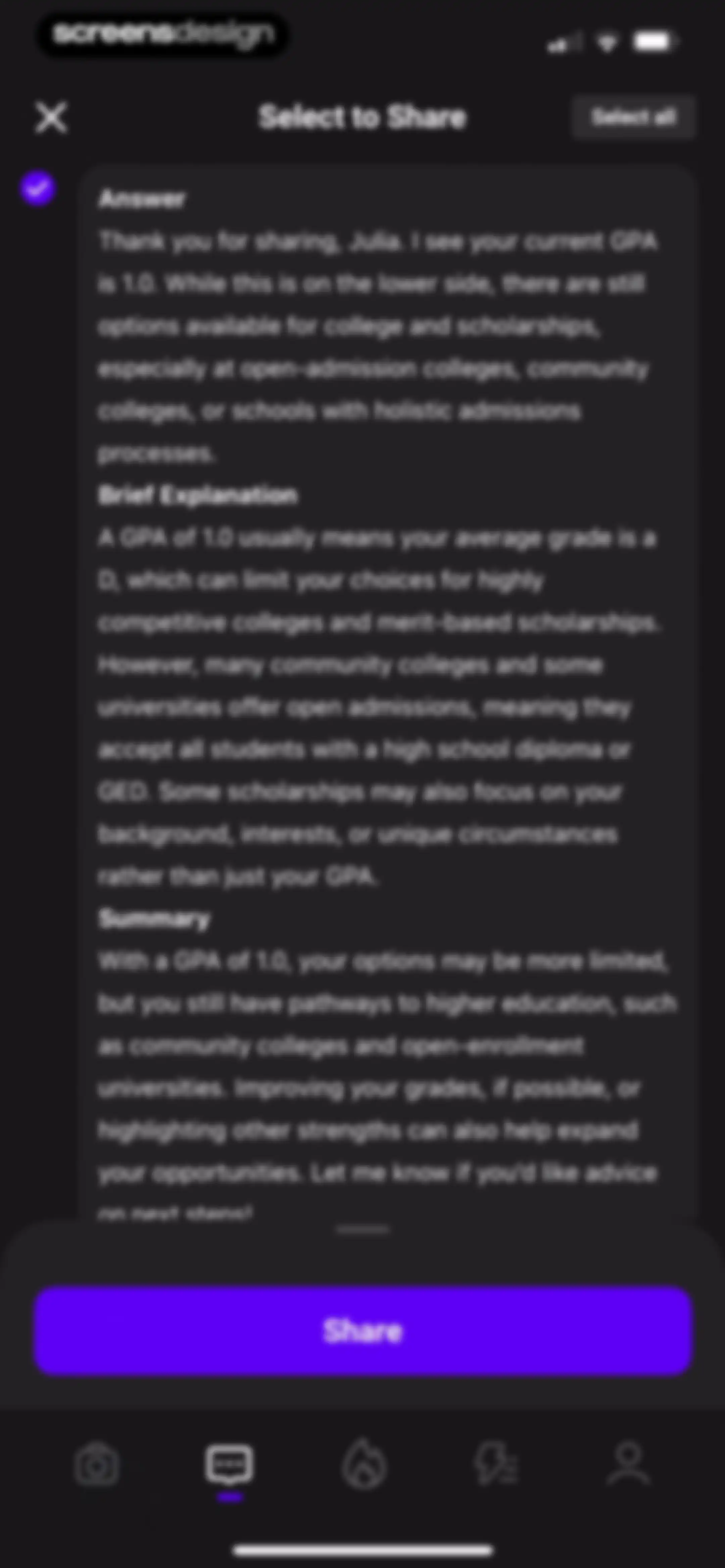 Answer.AI - Your AI tutor screen 109
