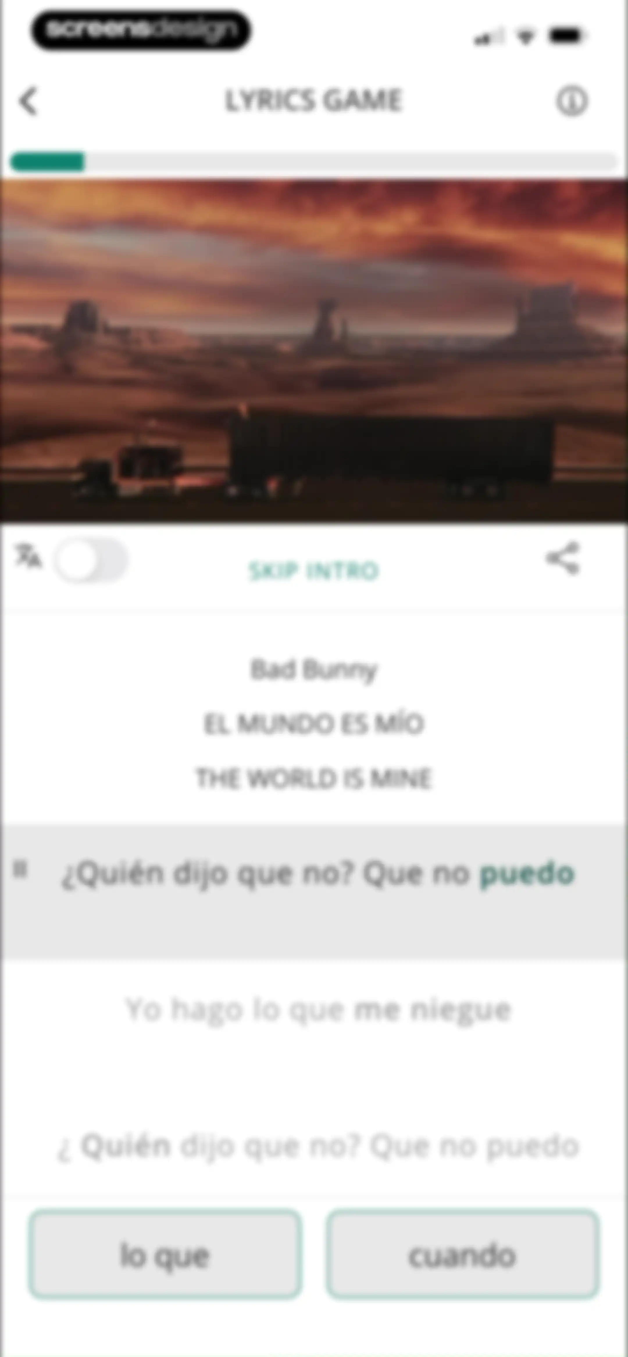 LyricFluent: Learn Languages screen 70