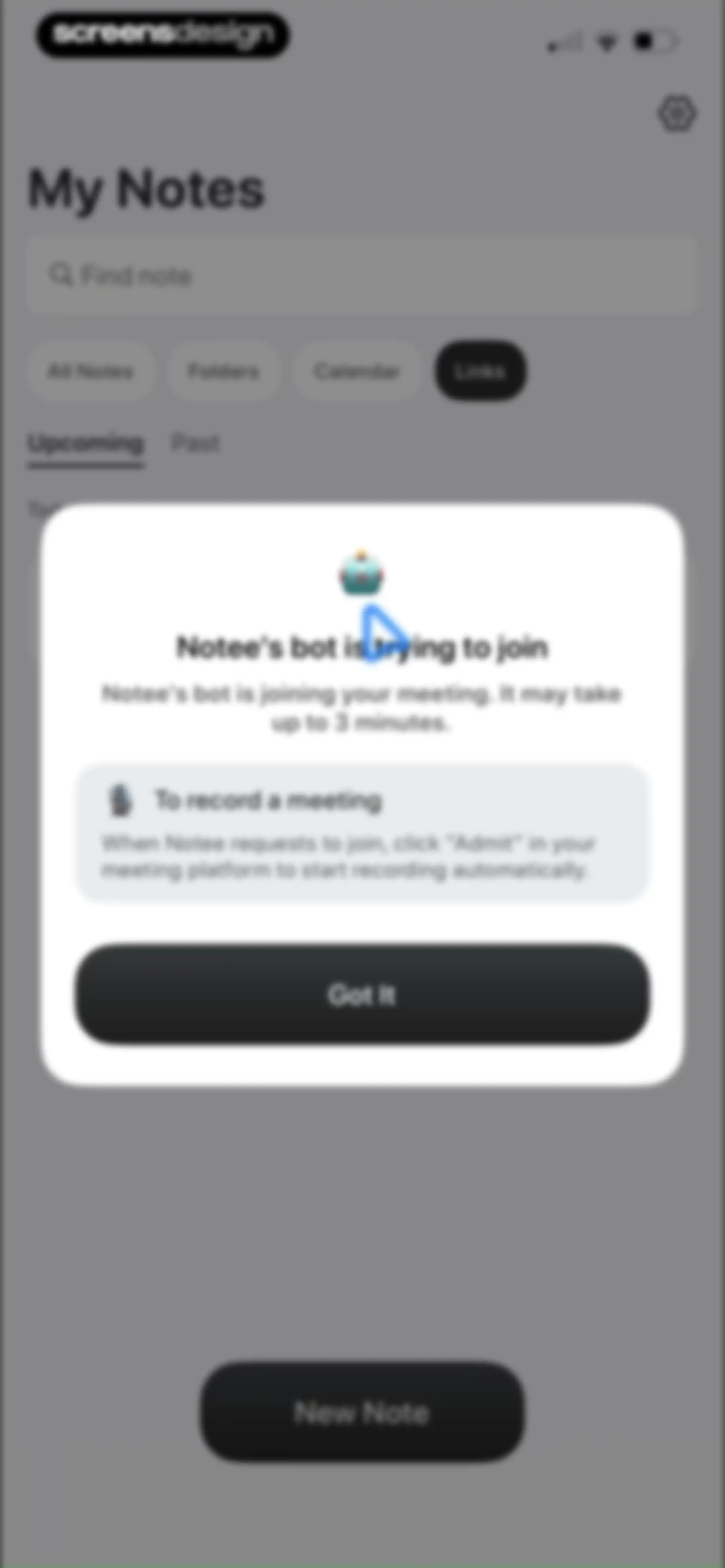 Notee: AI Note Taker screen 97