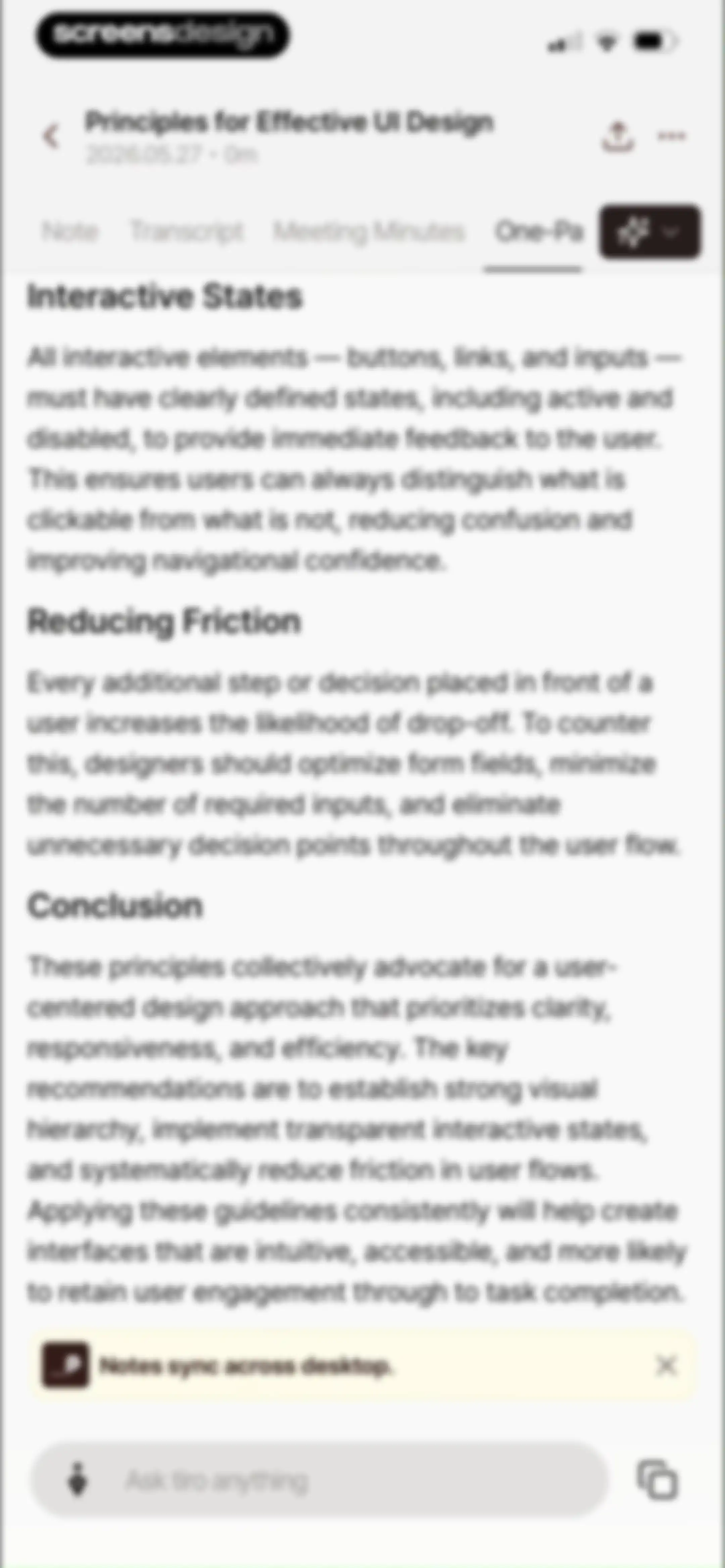 Tiro - AI Meeting Notes screen 31