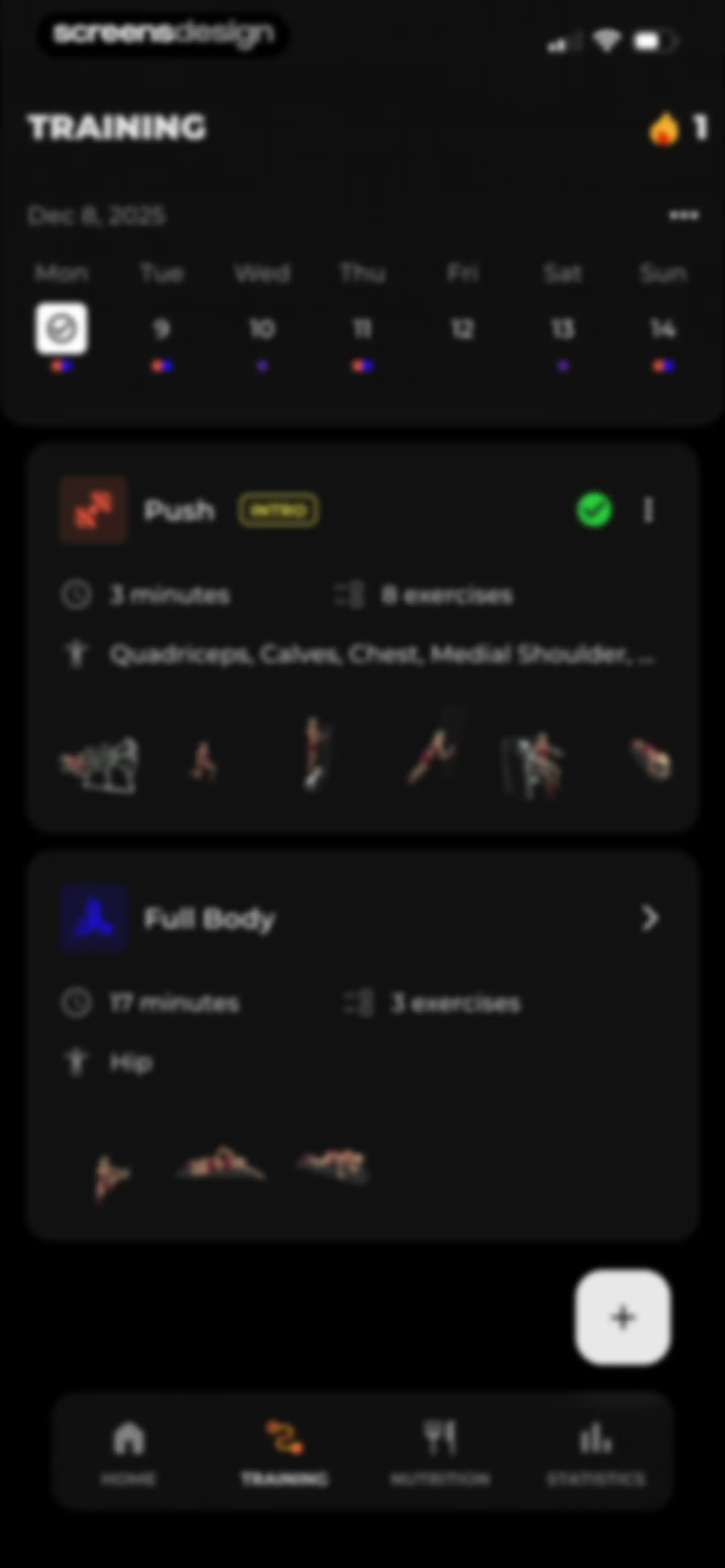 MCI - Personal Training AI screen 134