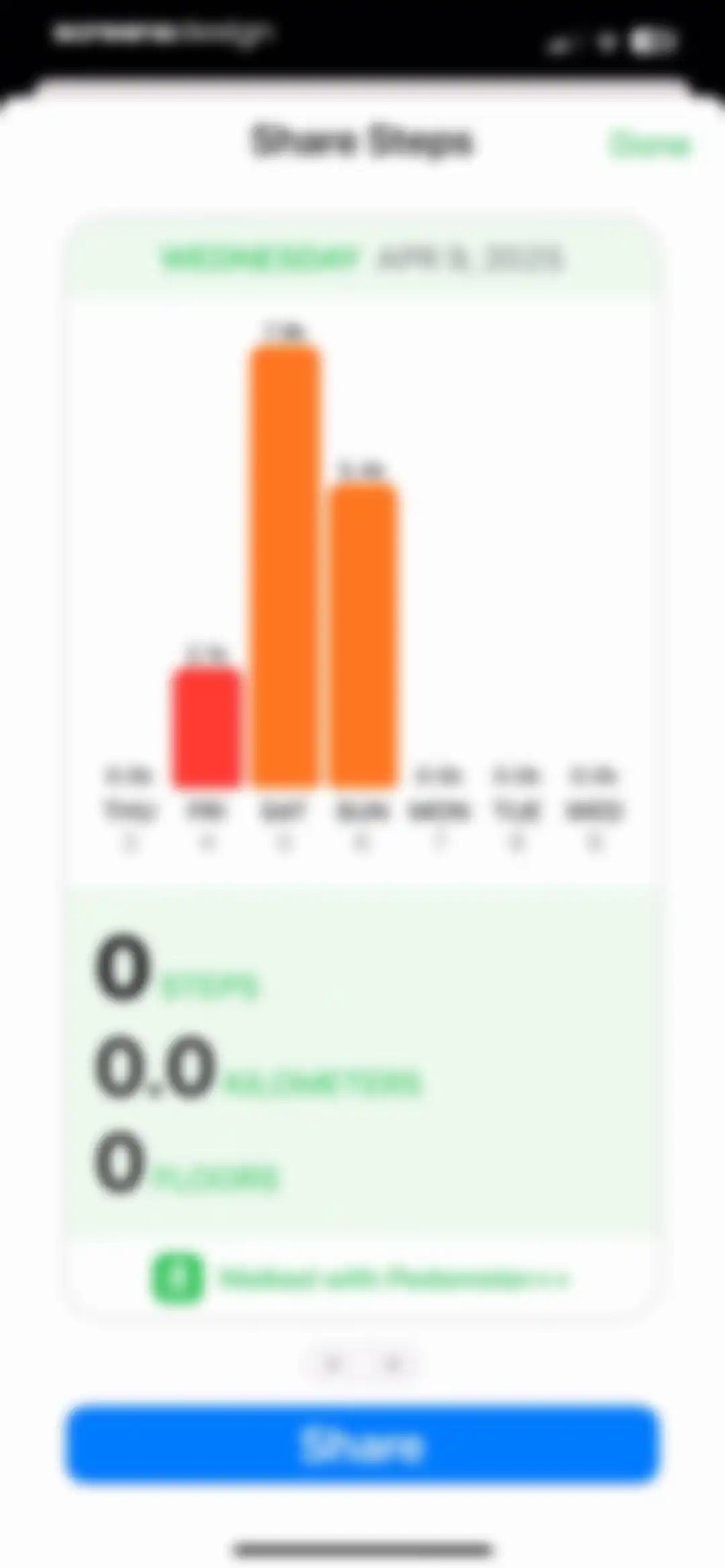 Pedometer++ screen 21