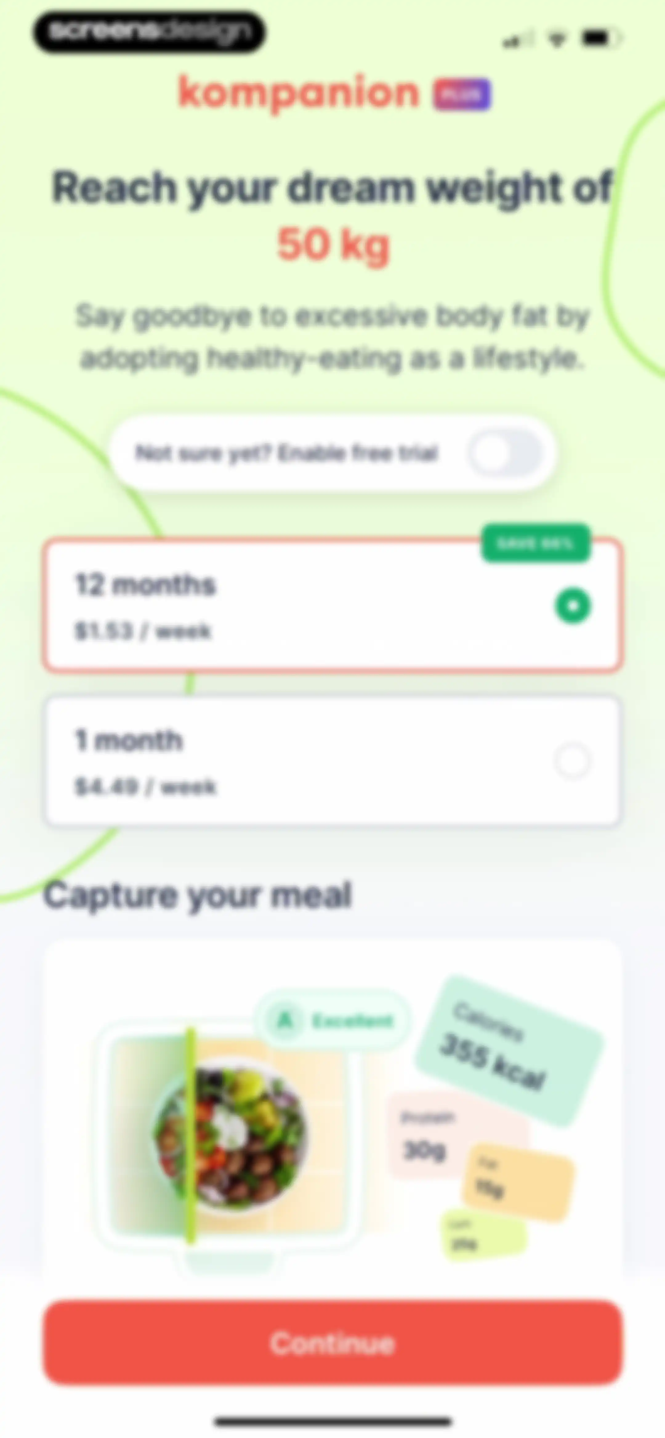 Kompanion: Weight Loss Plan screen 233