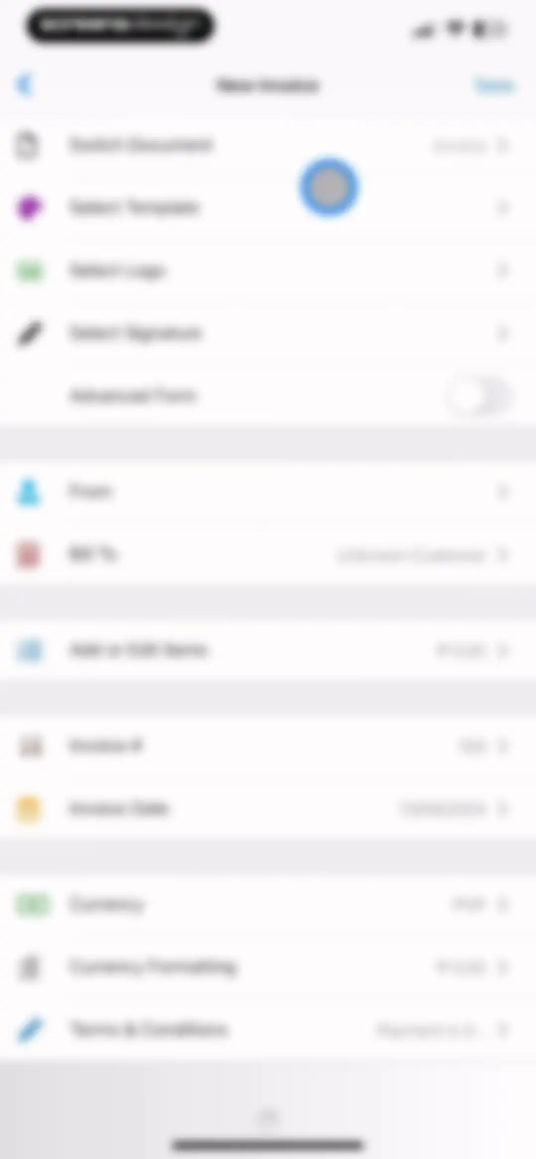 Invoice Maker by Invoice Home screen 3