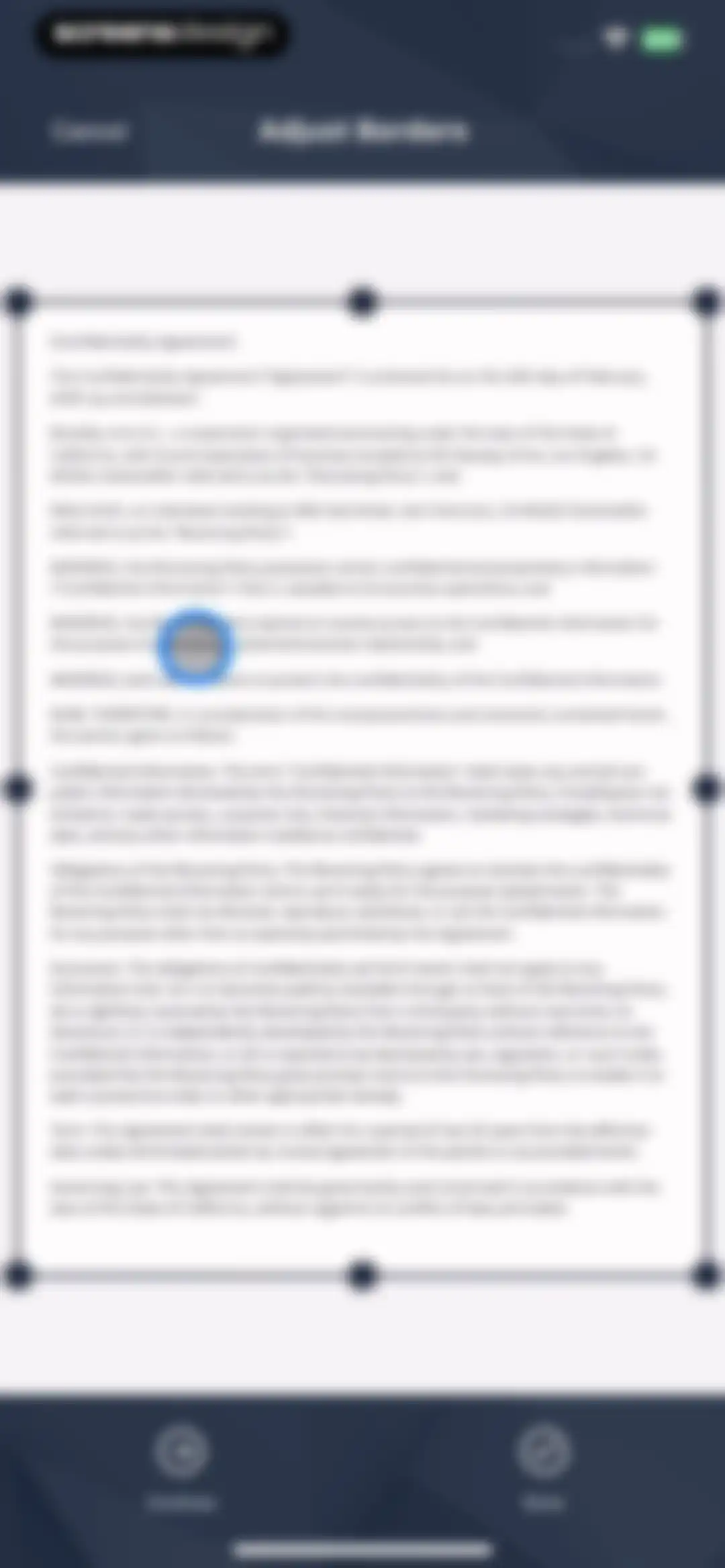 e Signature Scanner, Sign PDF screen 8
