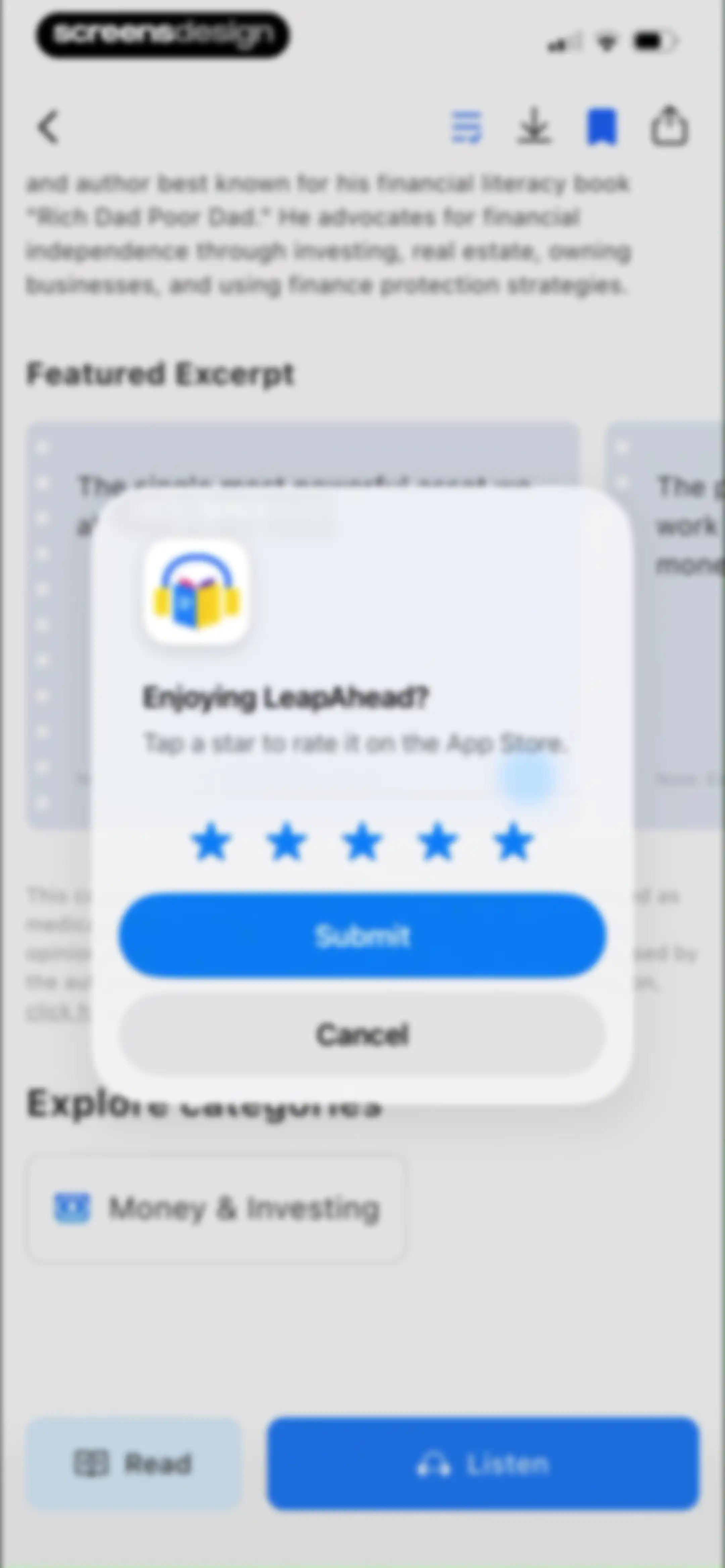 LeapAhead-Daily Book Cast screen 41