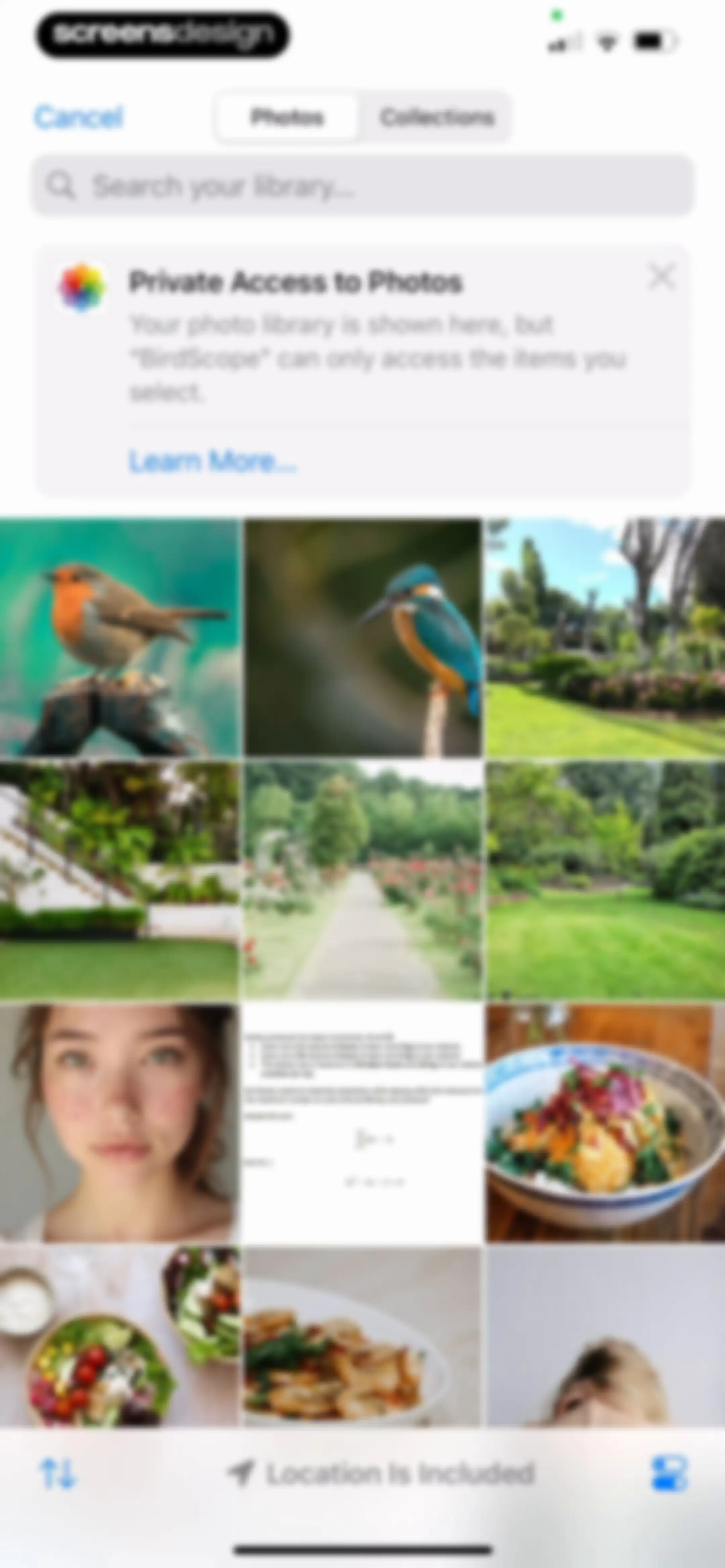 Bird Identifier: BirdScope screen 62