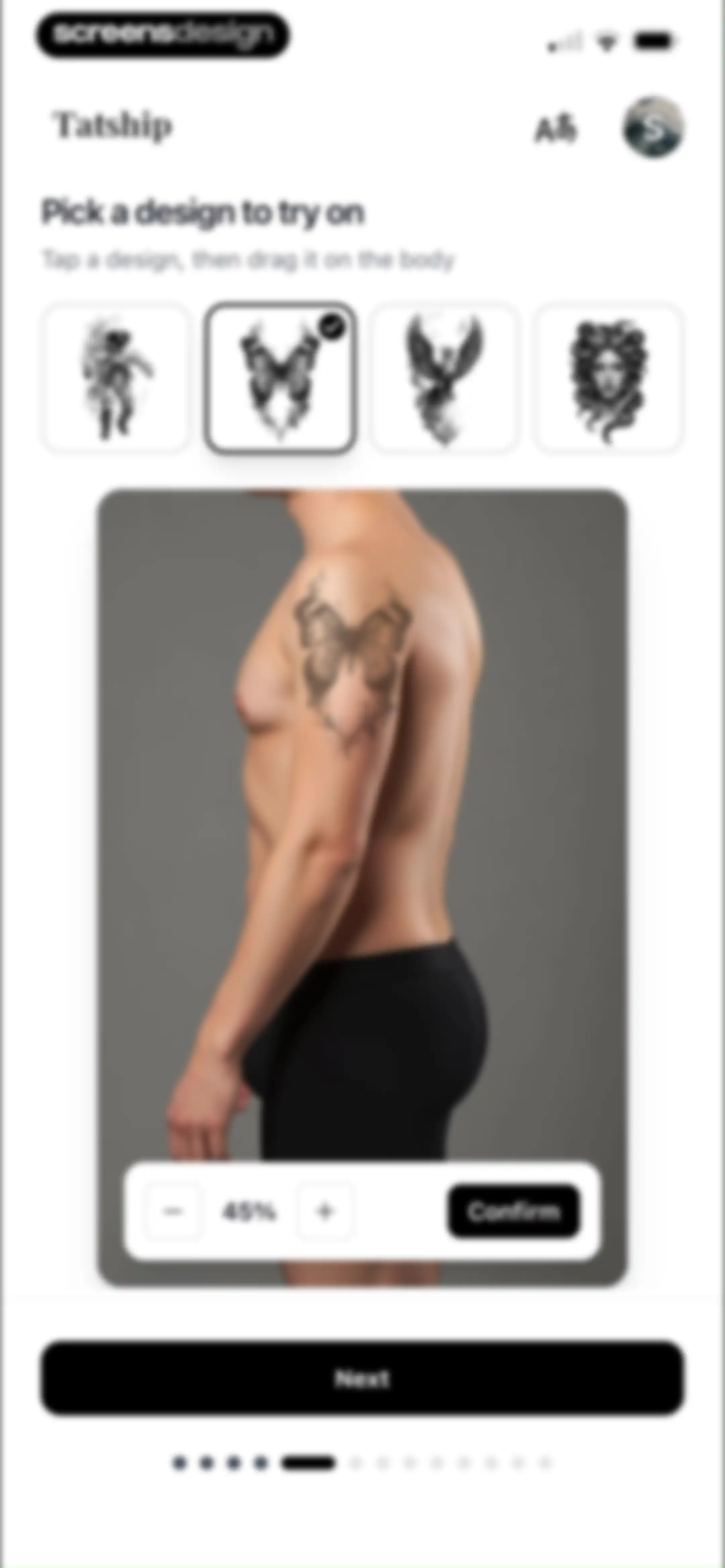 Tatship: Tattoo Design Try On screen 14