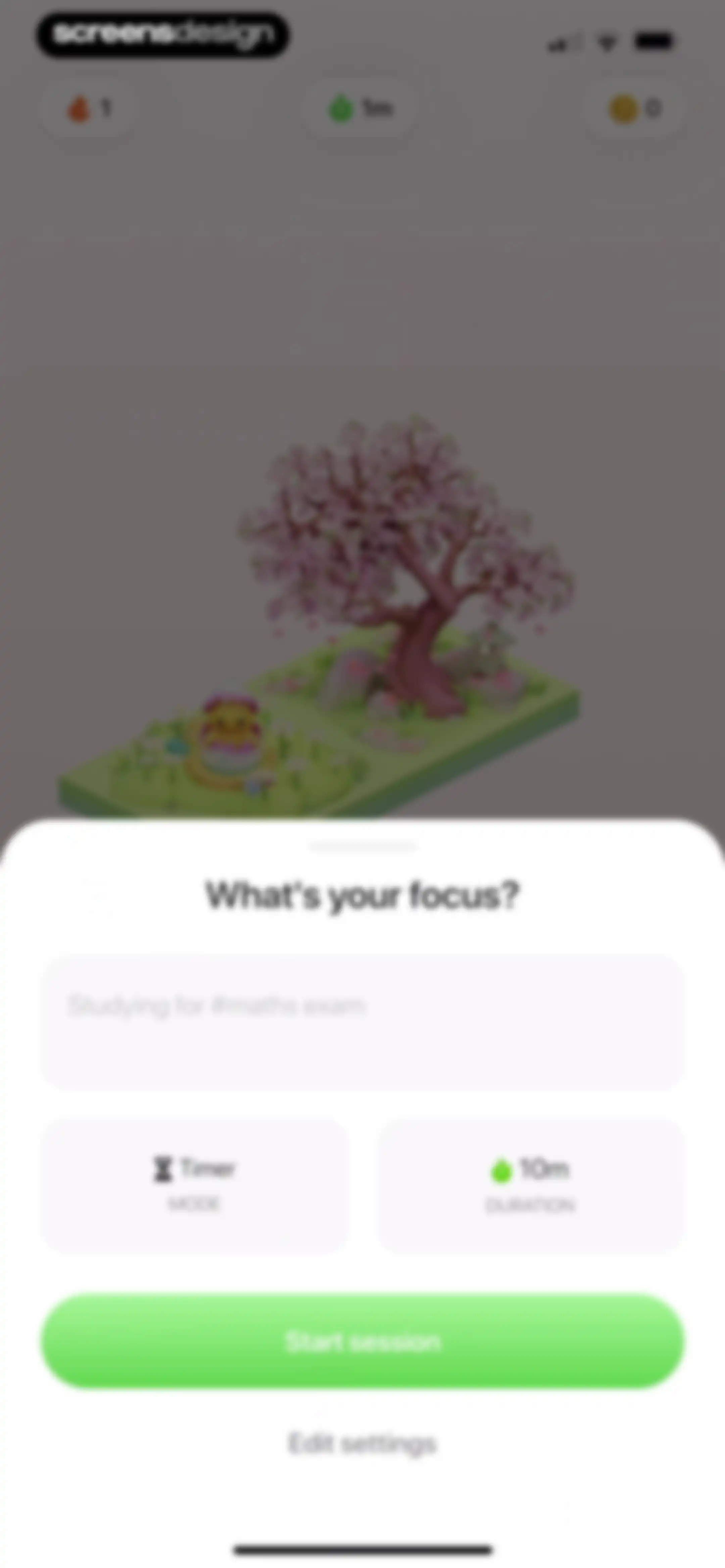 Focus Tree: Timer & Flashcards screen 112