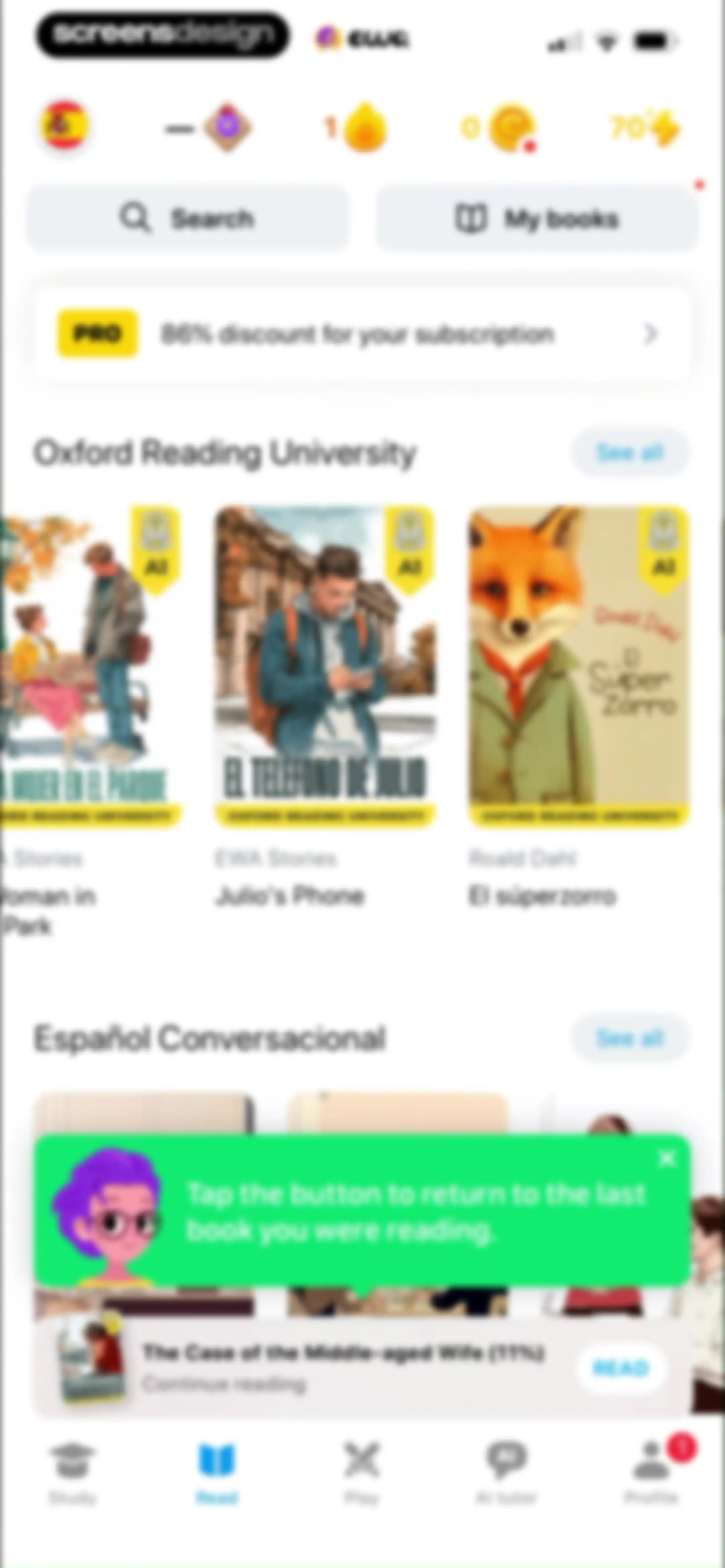 EWA: Learn Languages screen 62