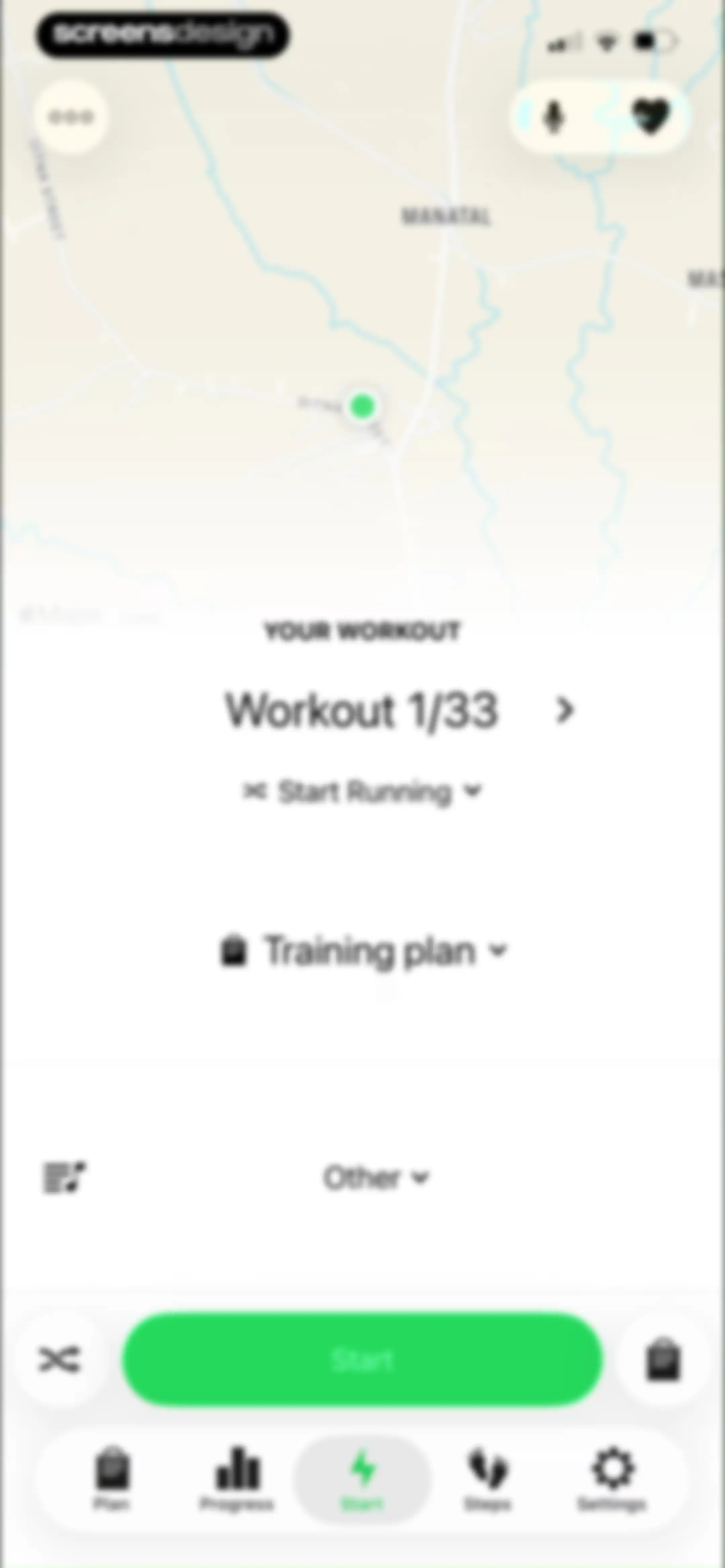 Running Walking Tracker Goals screen 63