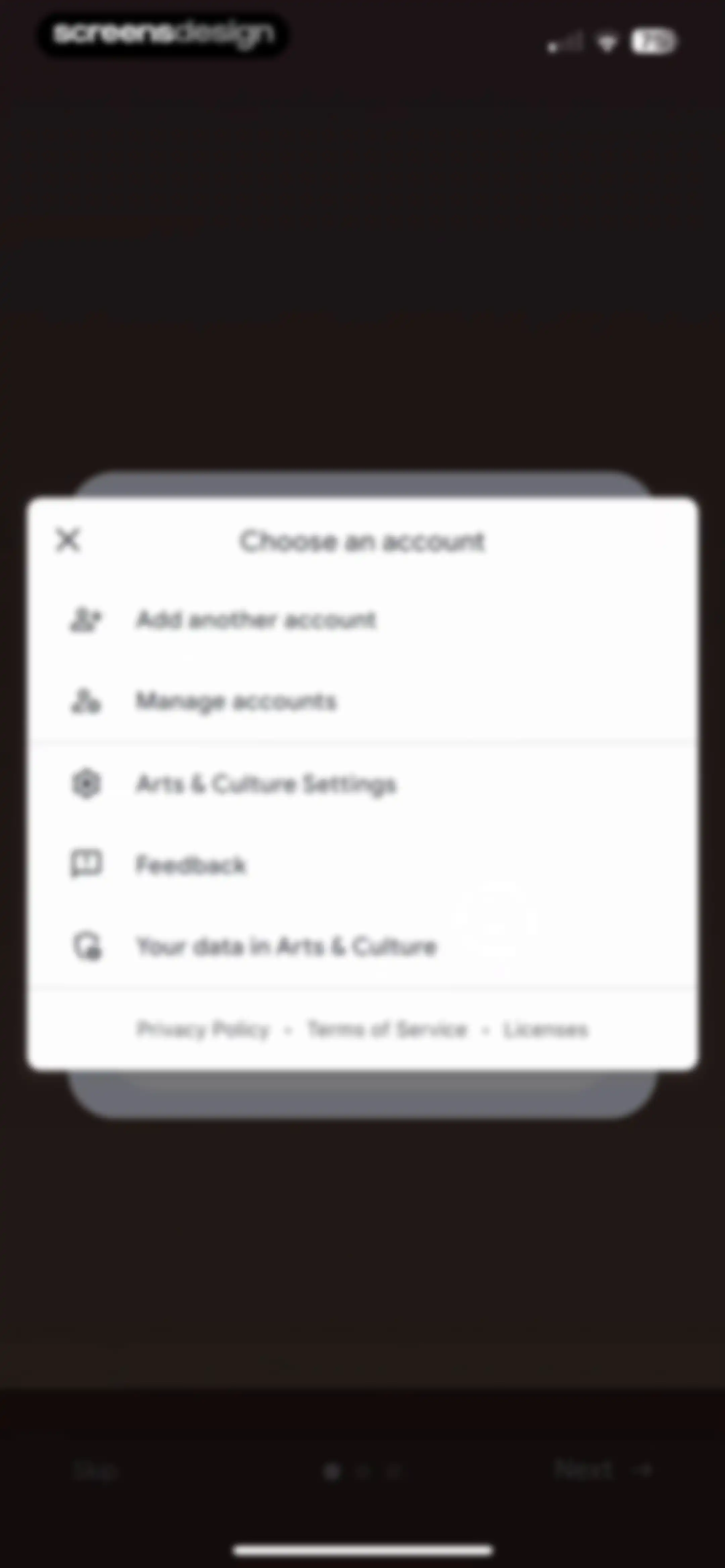 Google Arts & Culture screen 5