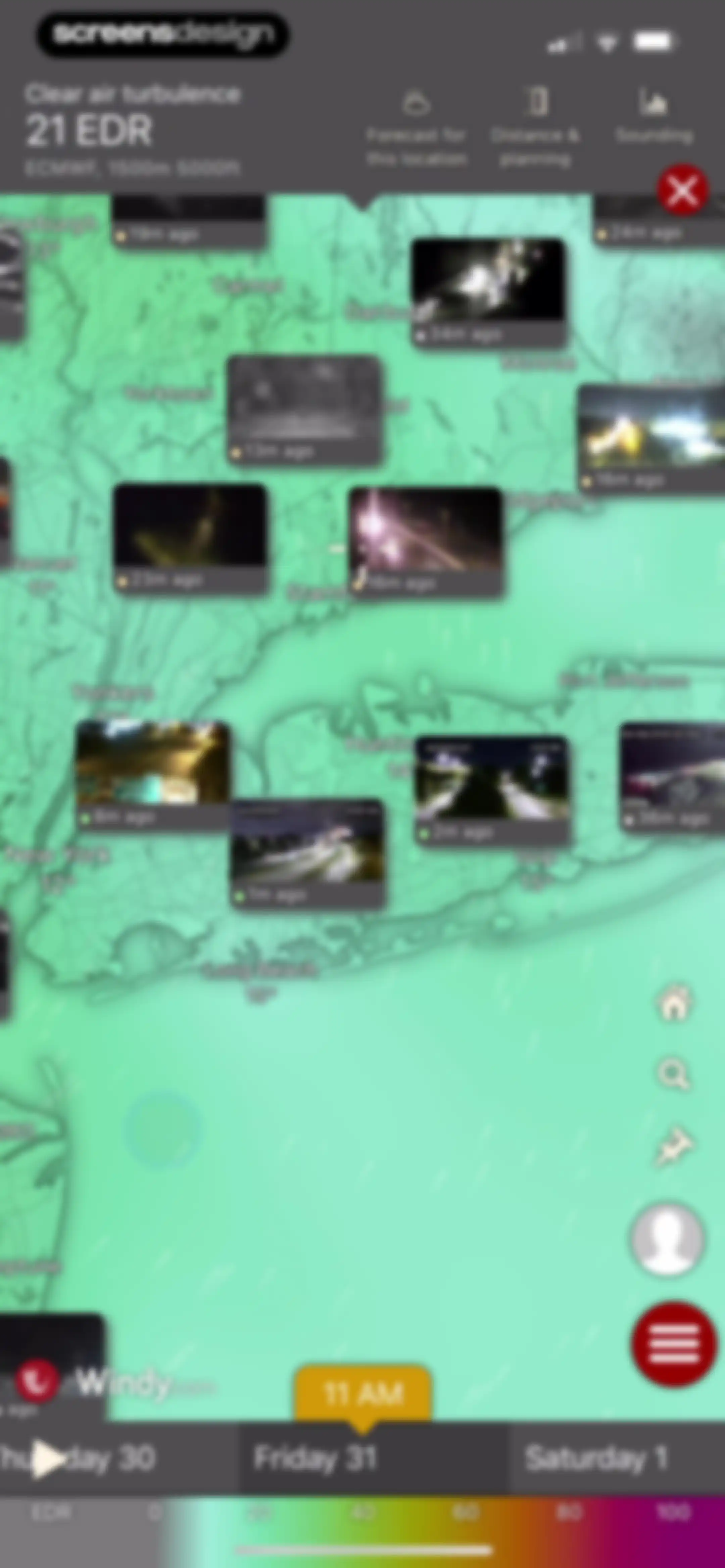 Windy.com screen 58